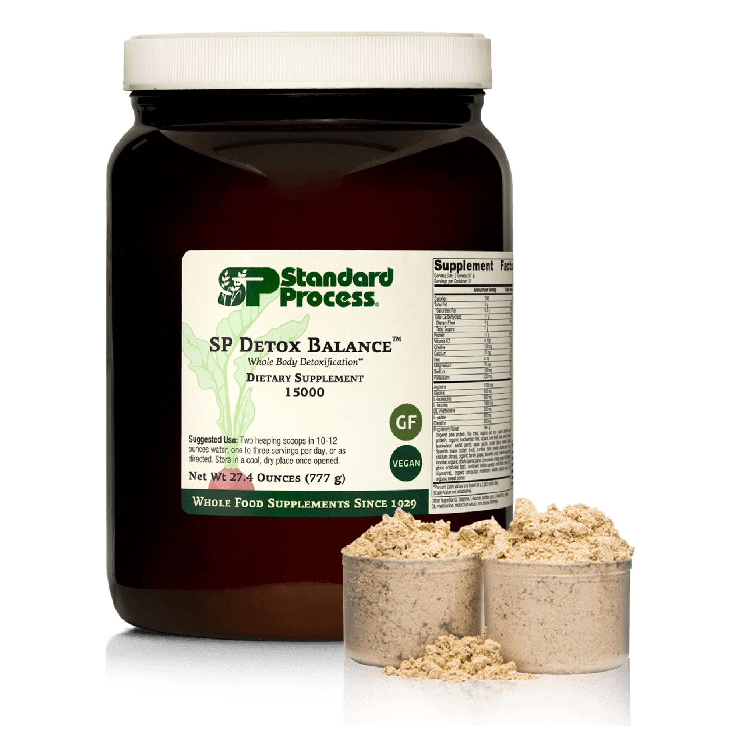 Standard Process SP Detox Balance - 10-Day Whole Food Detox Cleanse Supplement with Magnesium, Iron, Creatine & Milk Thistle - Vegan, Gluten Free, Protein, Calcium, Potassium - Natural Body Cleanse for Digestive Support & Liver Health