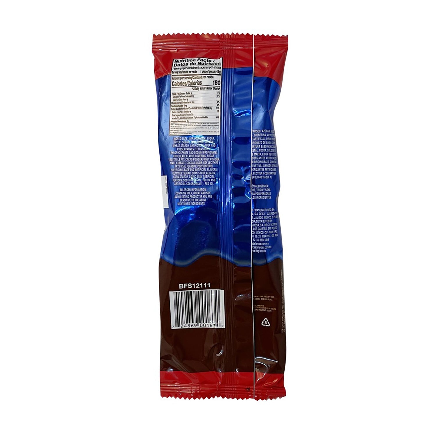 De La Rosa Paleta Malva Bony Gomitas Candy - 10ct Box | Authentic Mexican Candy for Parties, Snacking & Gifts