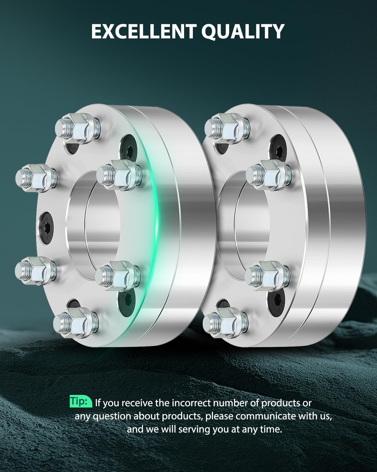 SCITOO 4X 5x5 to 6x5.5 Wheel Spacers Adapters 6 Lug 14x1.5 78.1mm 2