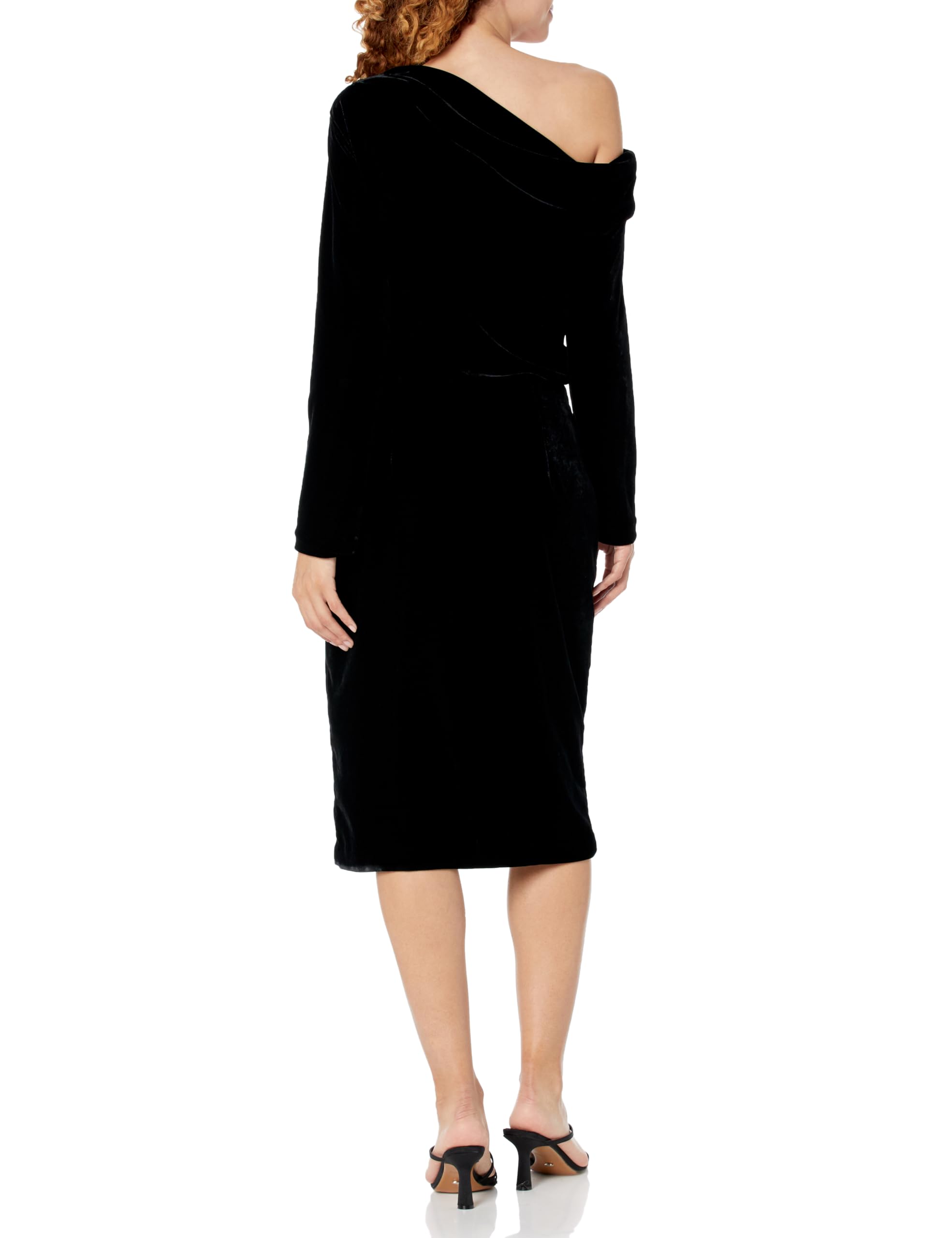 Theory Women's Velvet Off-The-Shoulder Dress - Elegant Evening Gown for Parties, Weddings & Special Occasions | Plus Size Options Available