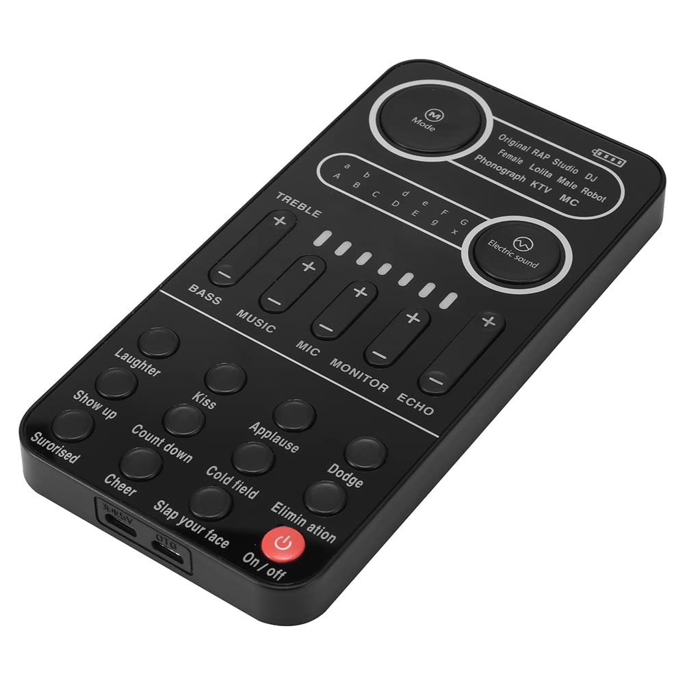 iFutniew Mini Portable Voice Changer with 10+ Audio Effects - Real-Time Sound Modifier Card for Live Streaming, Gaming & Pranks (Compatible with Phone, PC & Tablet) - Perfect for Content Creators, Streamers & Online Meetings