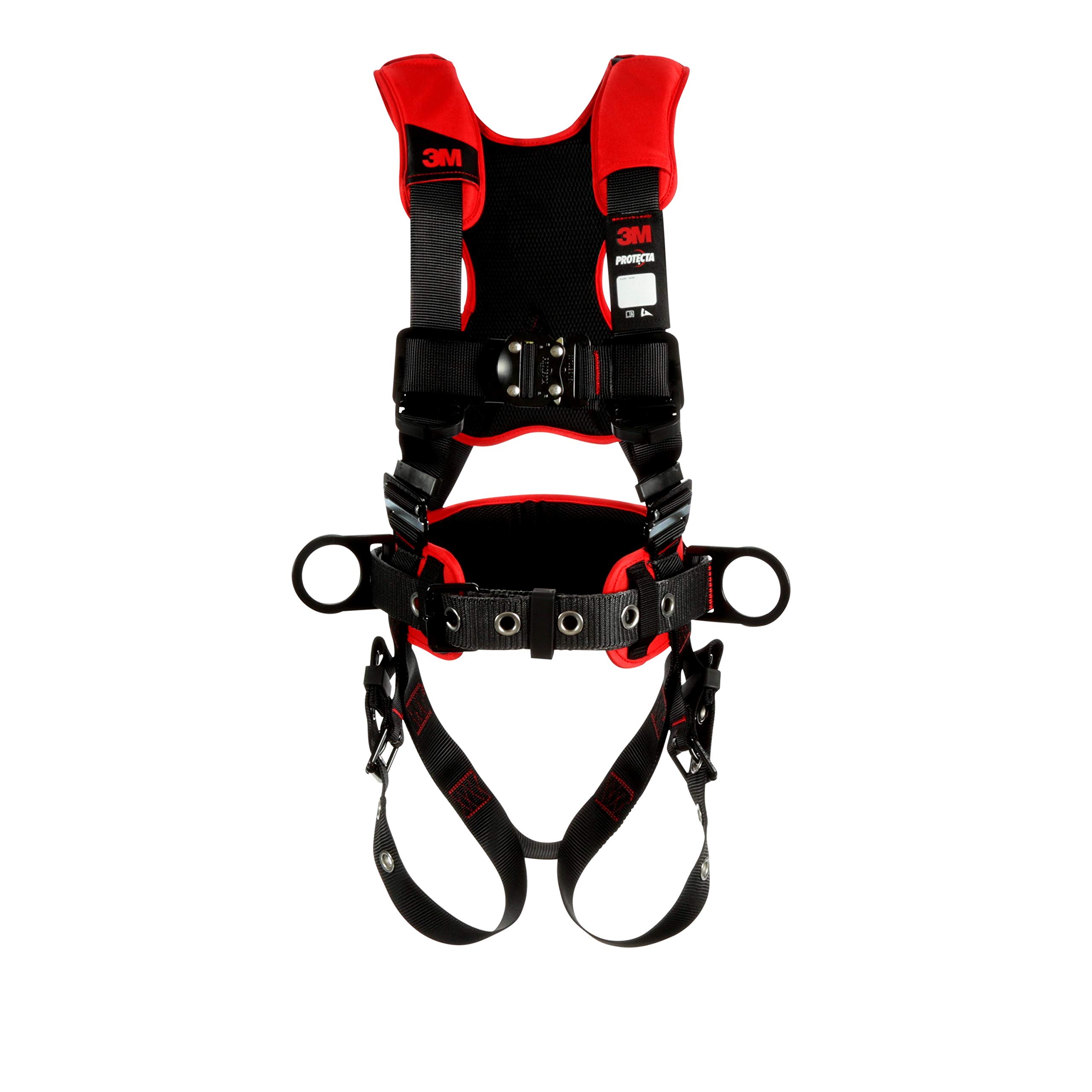 3M Full Body Harness with Protecta Technology - Medium/Large Size - Fall Protection Safety Gear for Construction, Roofing & Industrial Work
