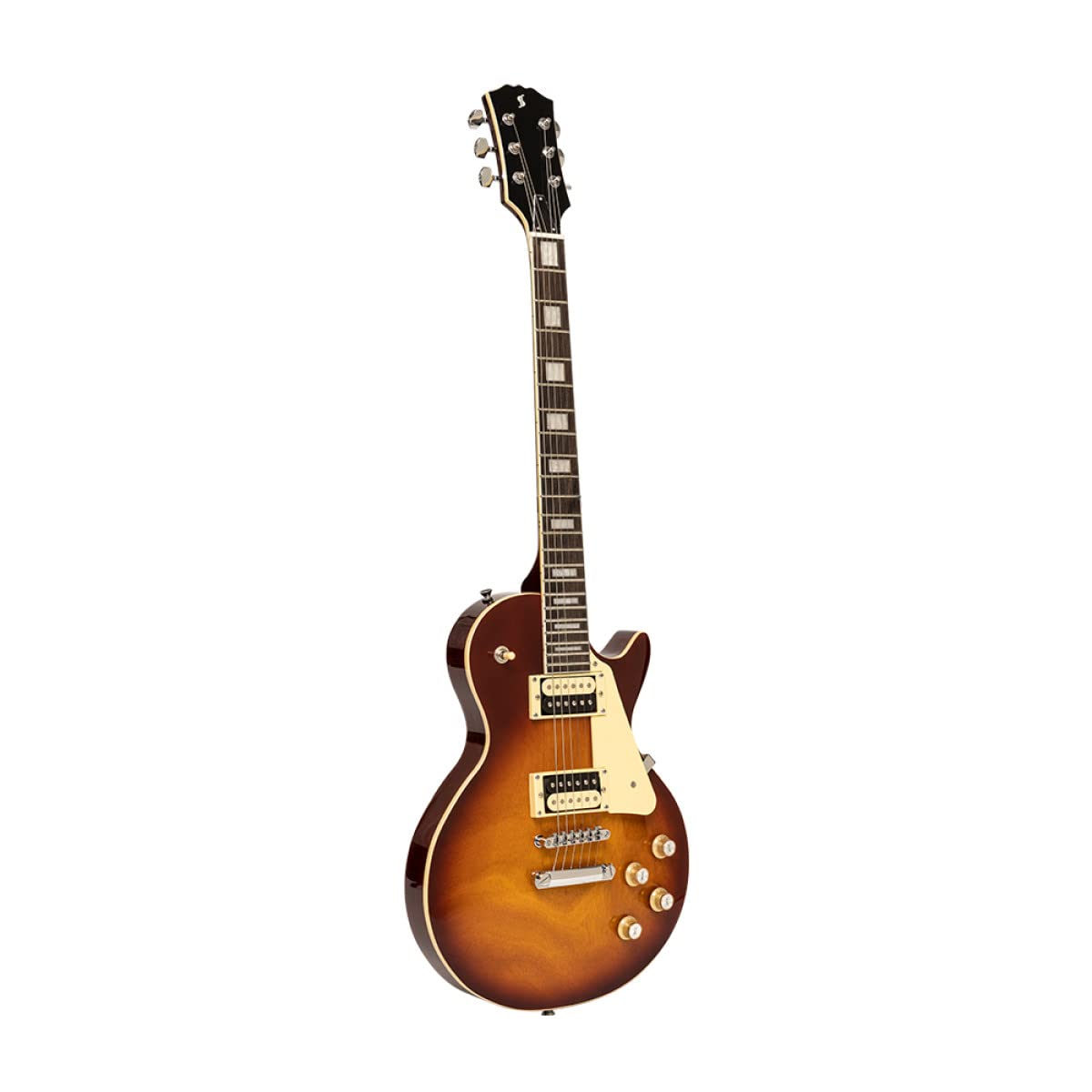 Stagg 6 String Solid-Body Electric Guitar for Beginners & Professionals - Right-Handed Violin Sunburst (SEL-STD VSB) - Perfect for Rock, Blues & Stage Performances
