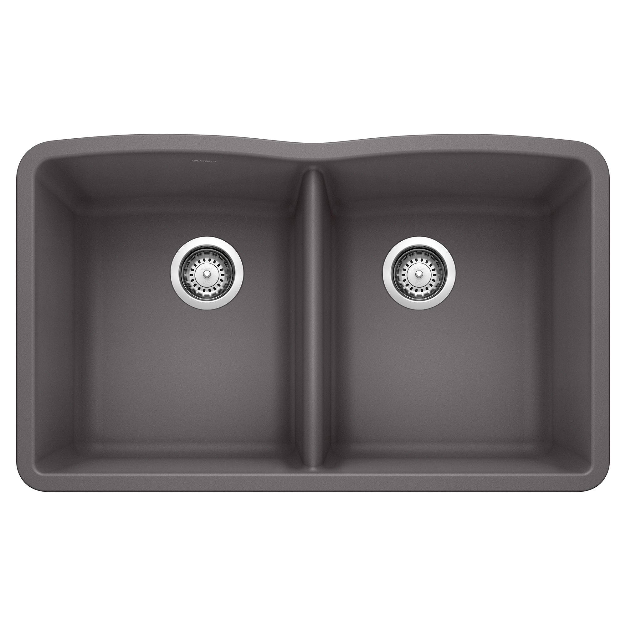 BLANCO 32 Diamond 50/50 Double Bowl SILGRANIT Kitchen Sink - Premium Undermount Stainless Steel Composite Sink for Modern Kitchens | Perfect for Food Prep, Dishwashing & Entertaining