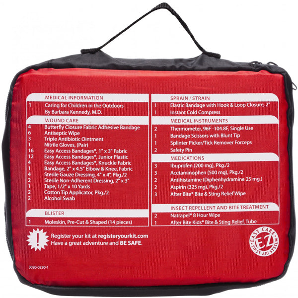 Adventure First Aid Kit for Family - Compact Emergency Medical Supplies for Hiking, Camping & Outdoor Activities