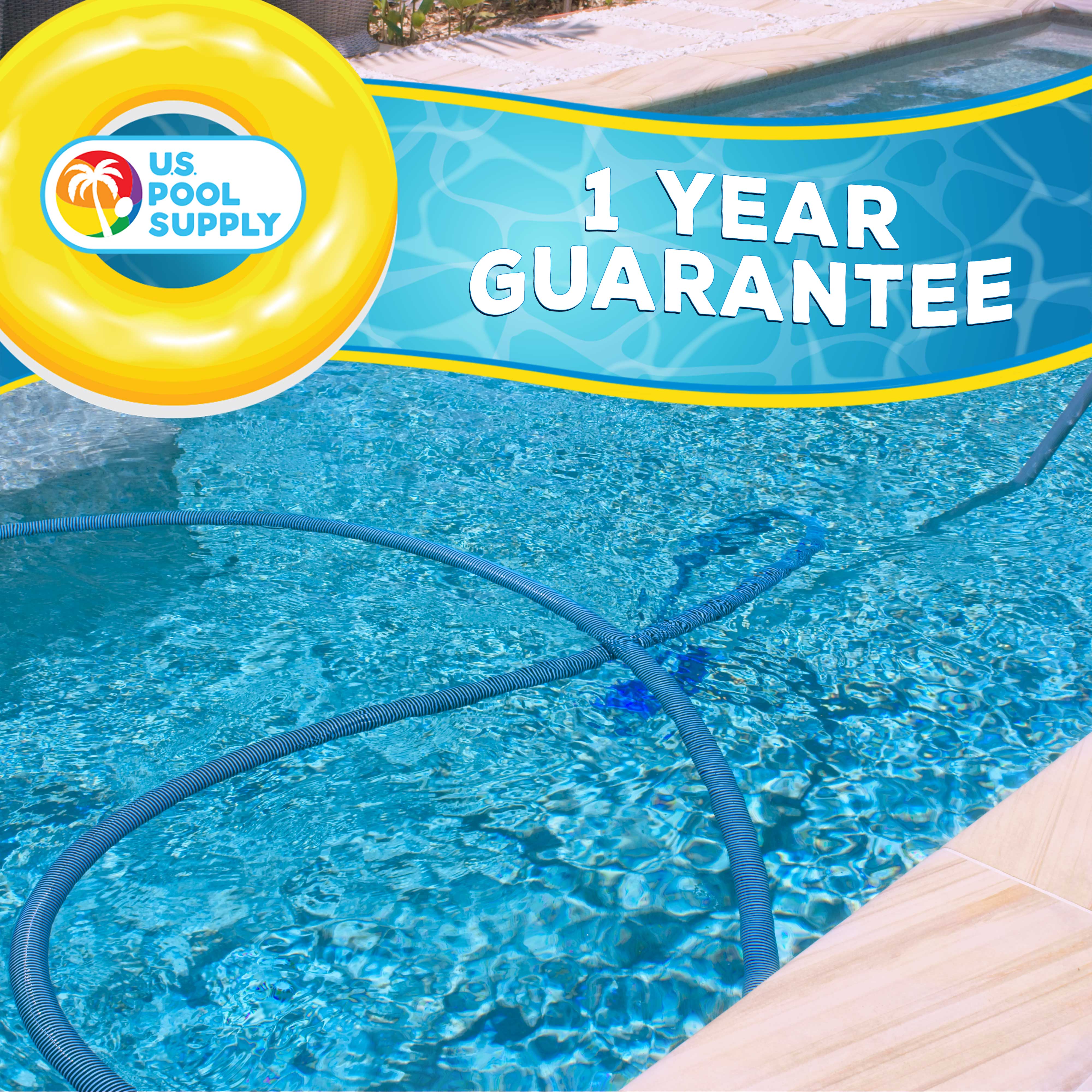 Flexible Triangular Pool Vacuum Head with Swivel Connection - Multi-Directional Fishtail EZ Clip Handle for 1.5