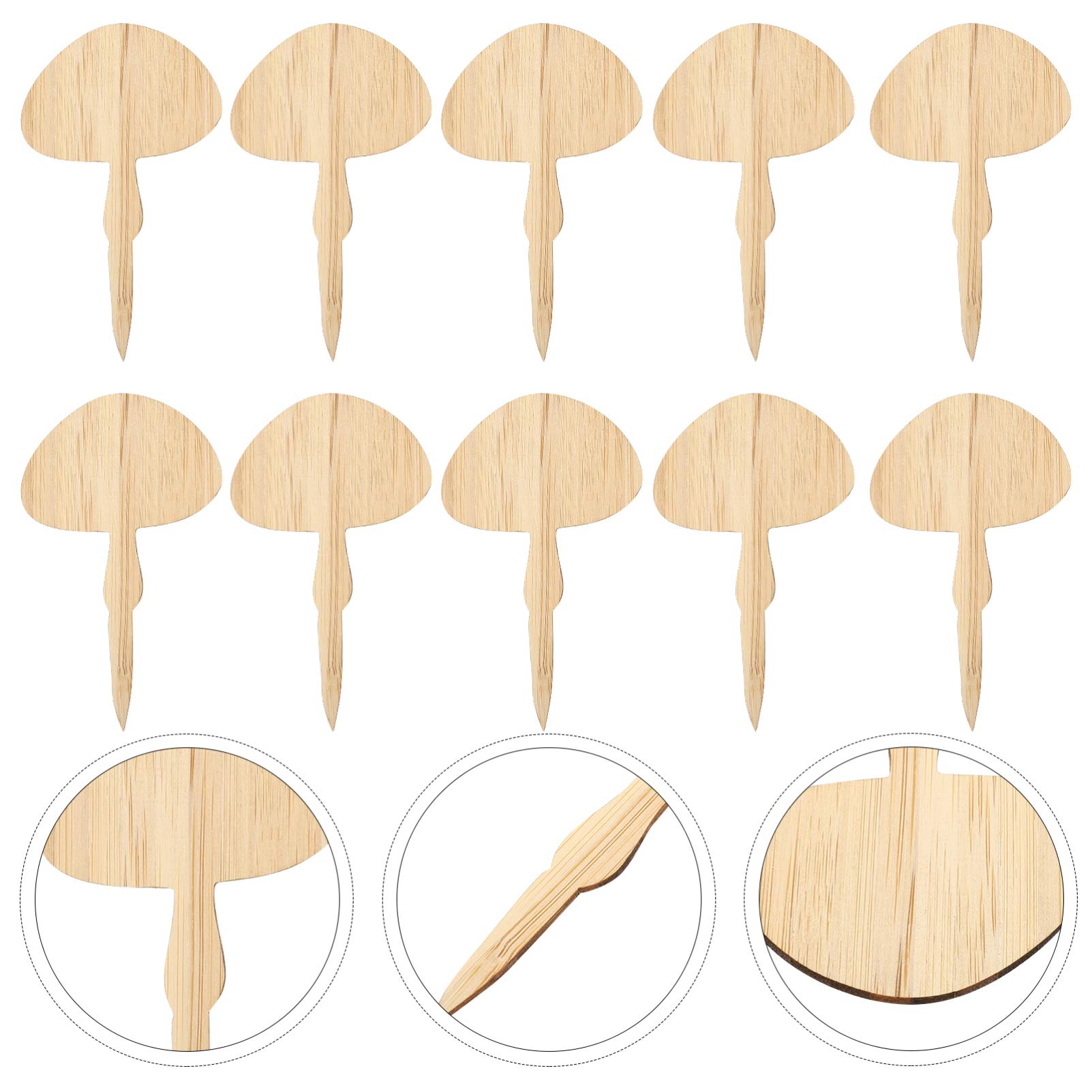 30pcs Bamboo Plant Markers - Reusable Garden Labels for Succulents, Flowers & Herbs | Perfect for Indoor/Outdoor Gardening, Seed Starting & Plant Organization