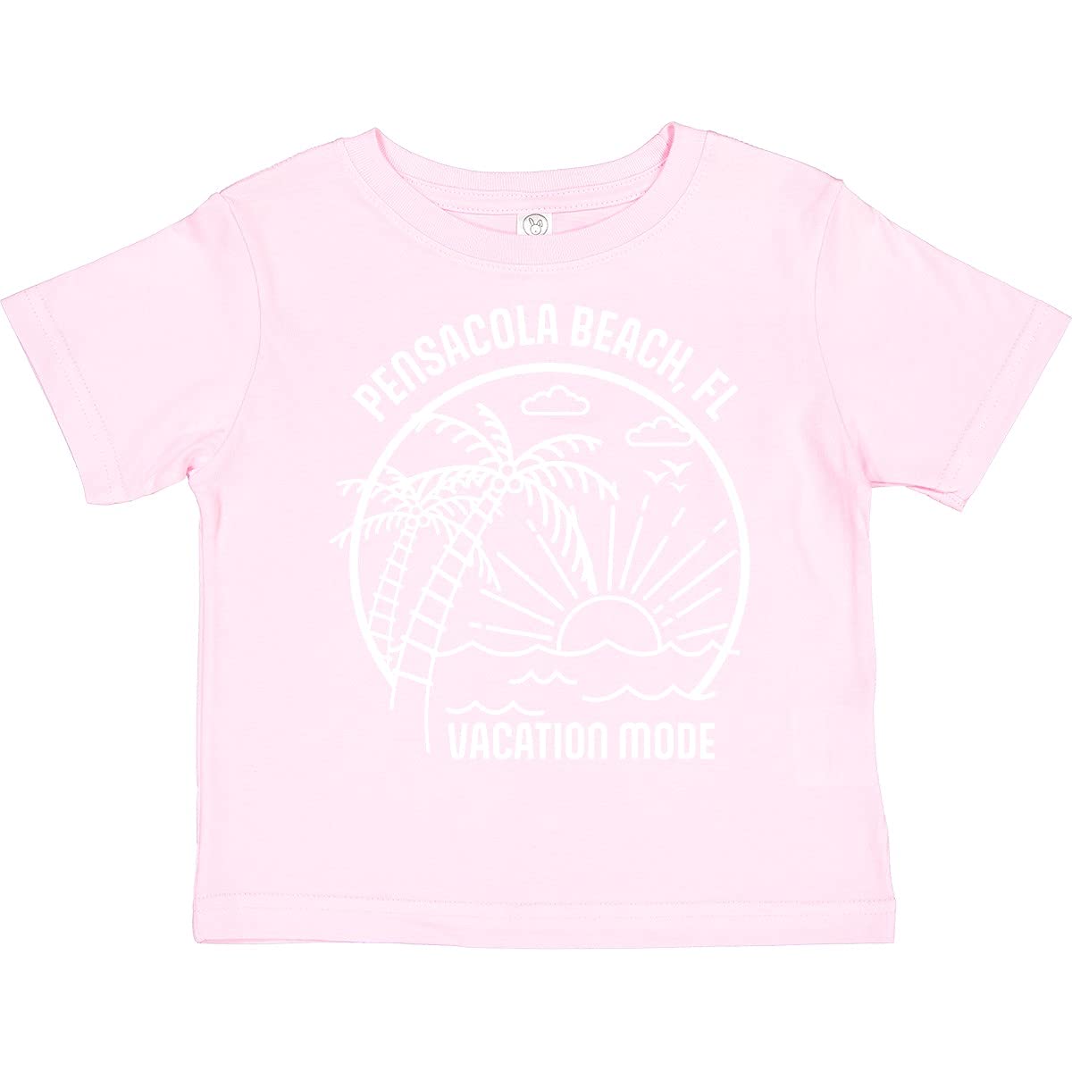 Inktastic Summer Vacation Mode Pensacola Beach Florida Toddler T-Shirt - Cute Florida Beach Graphic Tee for Toddlers, Boys & Girls - Perfect for Family Vacations, Beach Trips & Summer Outfits
