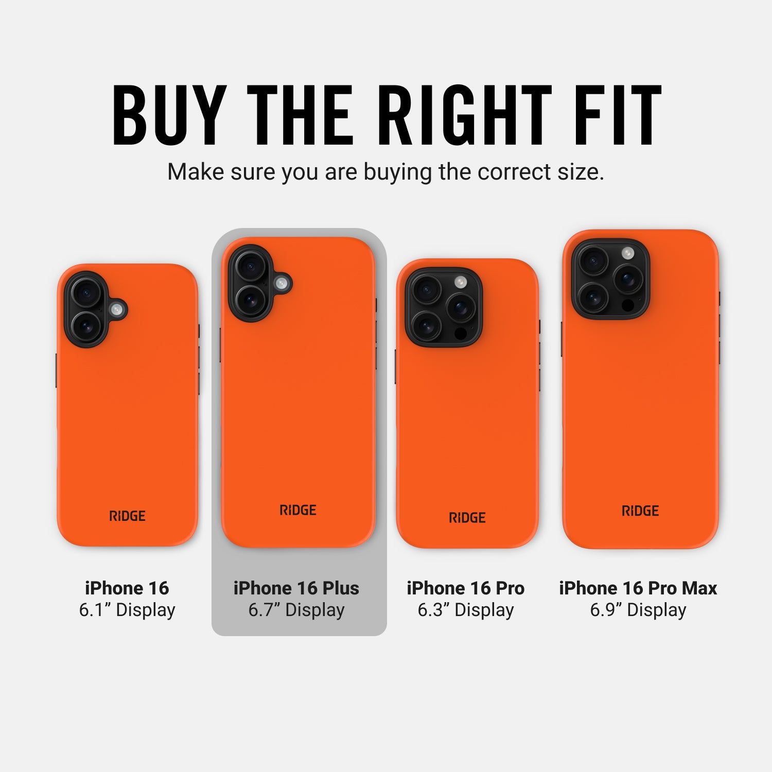 Premium Shockproof iPhone 16 Plus Case - Basecamp Orange | Slim Protective Cover for Everyday Use | Perfect for Outdoor Adventures, Work & Travel