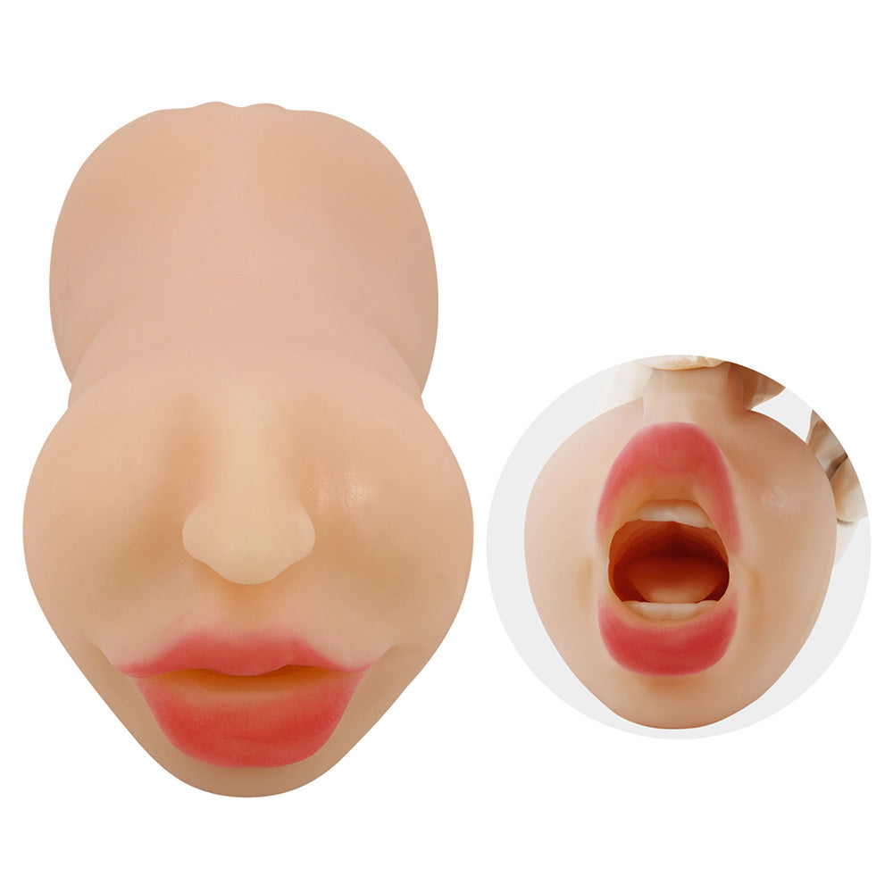 Crazy Bull Zoey Realistic Dual Entry Mouth & Vagina Masturbator - Lifelike Adult Toy for Men, Enhanced Pleasure Experience - Perfect for Solo Play & Couples Fun