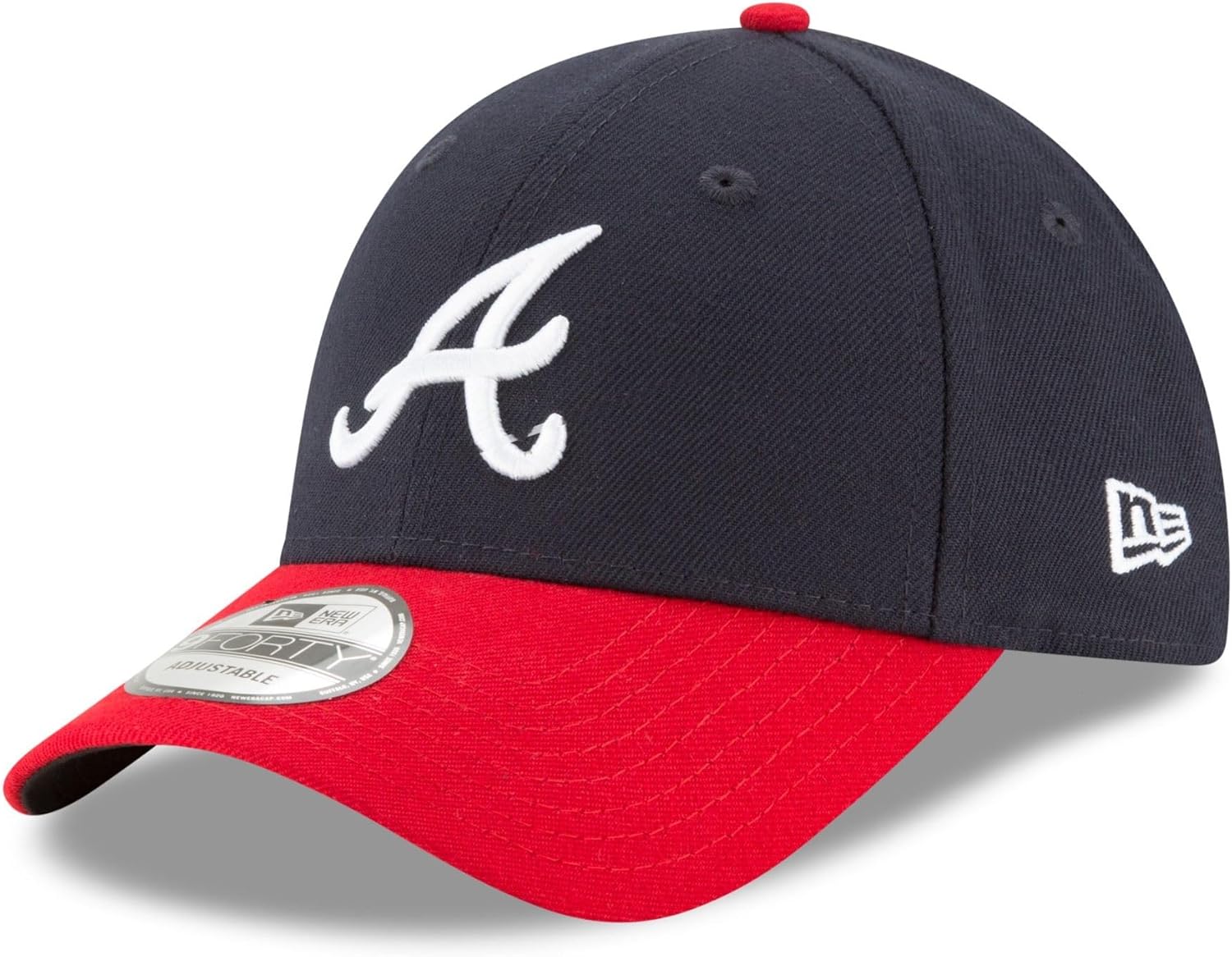 Atlanta Braves New Era 9Forty The League Pinch Hitter Adjustable Baseball Cap - Official MLB Team Hat for Men & Women, Casual Sports Fan Gear for Baseball Games & Everyday Wear
