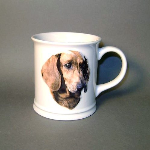 Handmade Dachshund Ceramic Coffee Mug - 11oz Funny Wiener Dog Gift for Dog Lovers - Perfect for Home, Office & Gifts