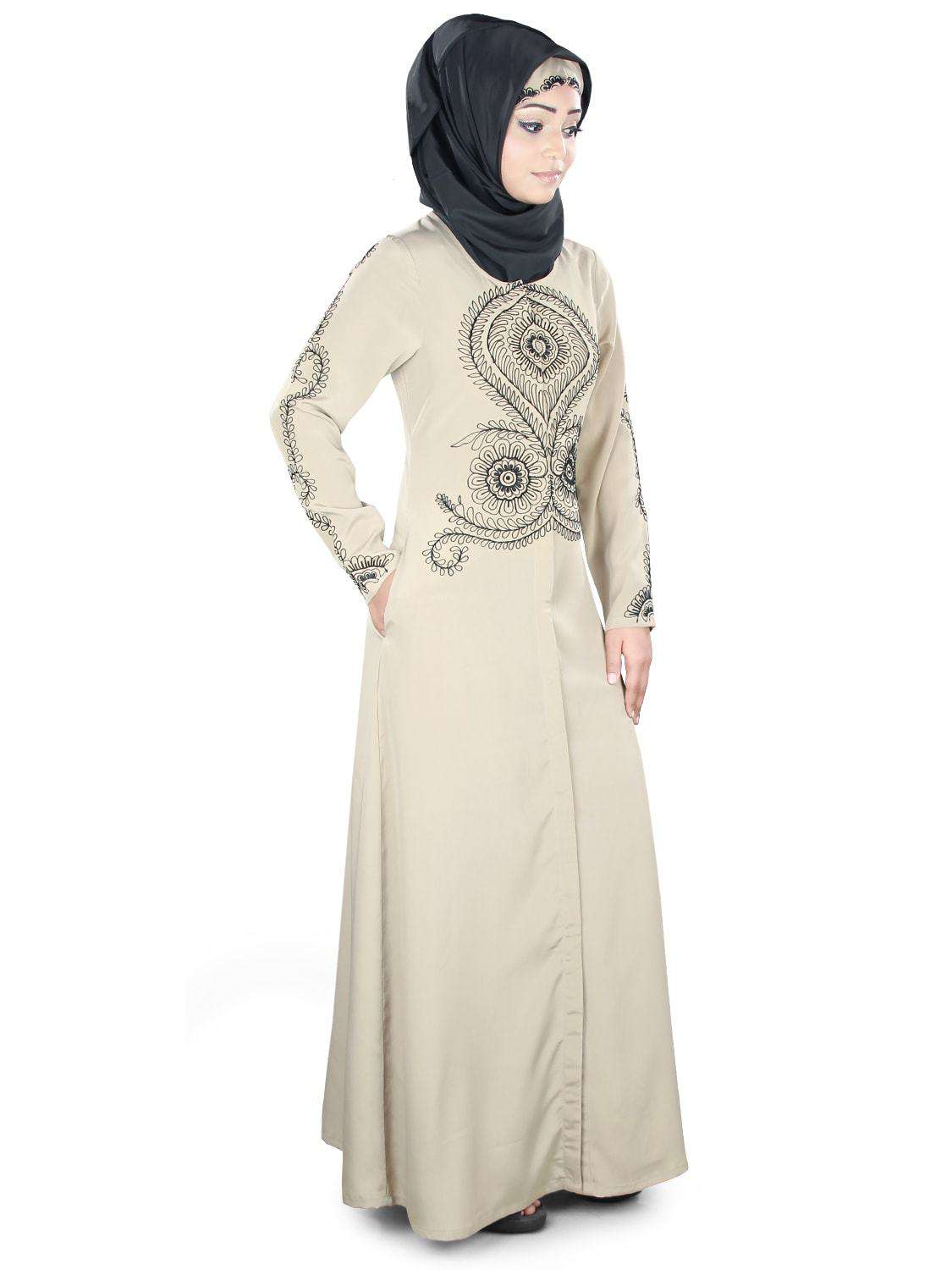 Elegant Mahnoor Abaya for Women - Modest Islamic Dress - Perfect for Prayer, Eid, and Special Occasions