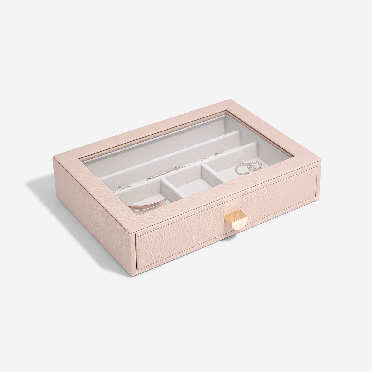 Elegant Classic Jewelry Box with Display Drawer - Perfect for Organizing Necklaces, Rings & Earrings - Ideal for Gift, Home Decor & Travel Storage