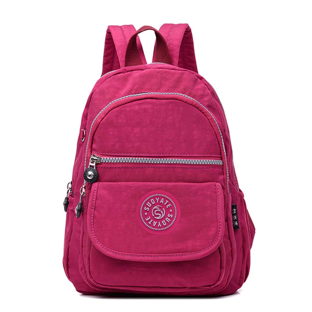 F_Gotal Women's Leather Backpack Purse - Anti-Theft Travel Shoulder Bag, Nylon Rucksack for Casual Daypack, School & Work | Perfect for Commuting, College Campus & Weekend Getaways
