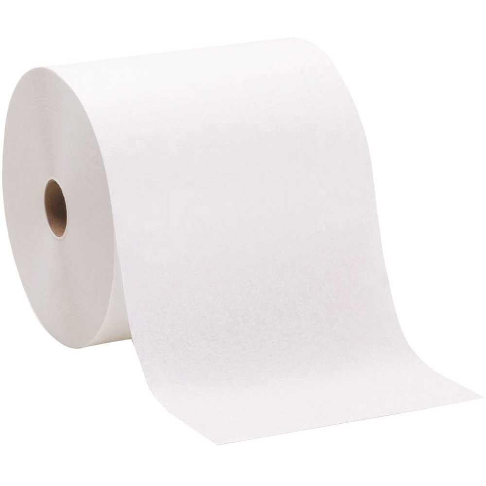 SofPull Hardwound Roll Paper Towel - 1 Ply White Commercial Bulk (6 Rolls/Carton, 7.87