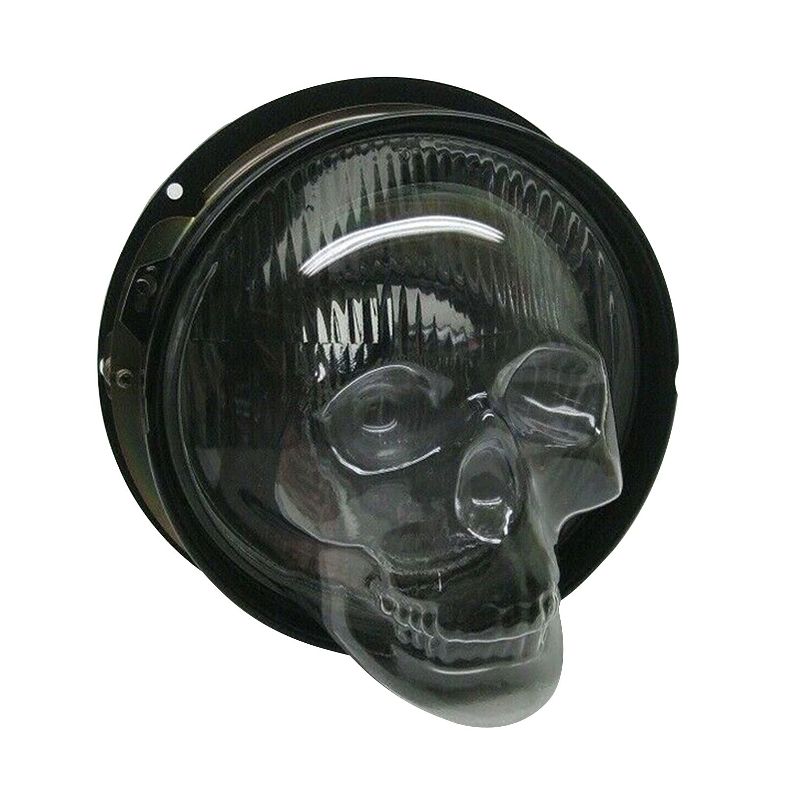 Skull Headlight Covers for Cars & Trucks - 7 Inch Protective Headlight Accessories (2PC) - Gothic Auto Decor for Night Driving & Halloween Car Customization