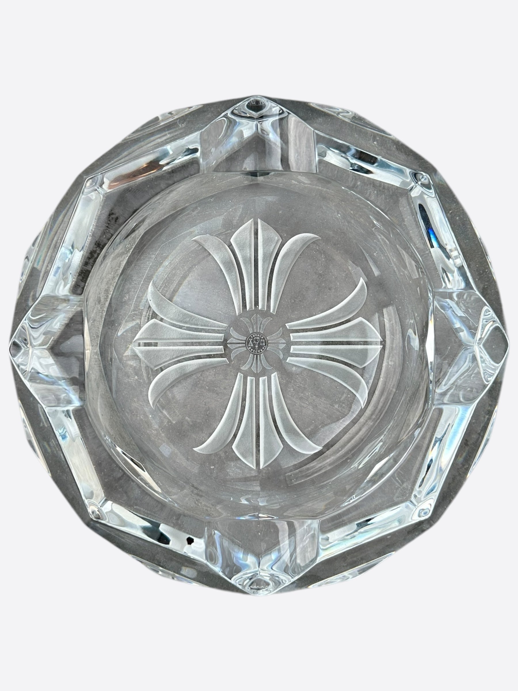 Chrome Hearts Baccarat Crystal Ashtray - Luxury Smoking Accessory for Home, Office & Gifts | Premium Glass Ash Tray for Cigars & Cigarettes