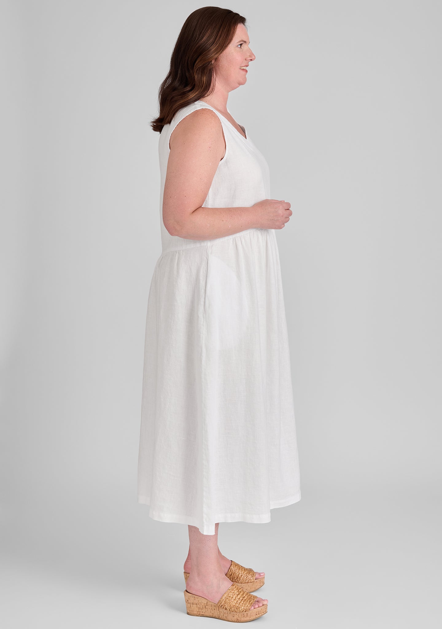 Flax Full Dress - Linen Maxi Dress for Women | Summer Boho Beach Dress | Perfect for Vacations, Weddings & Casual Outings