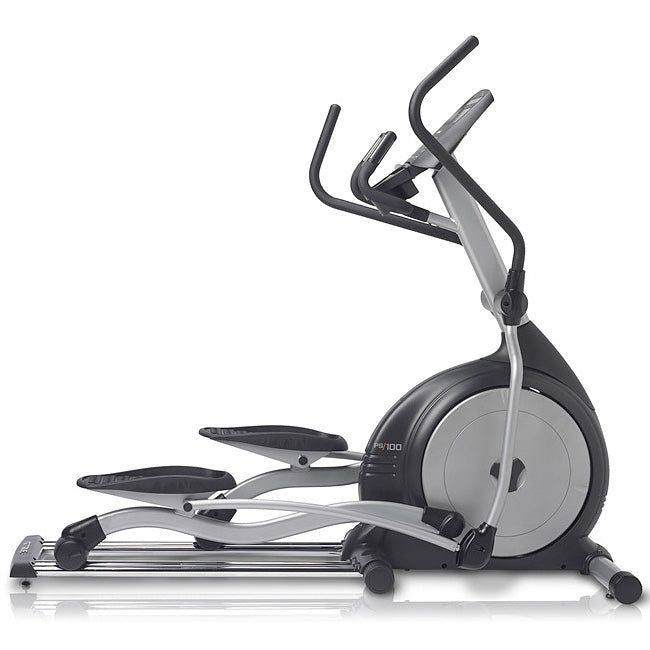 TRUE Fitness PS100 Elliptical Trainer Machine - Low Impact Cardio Equipment for Home Gym | Perfect for Small Spaces & Full-Body Workouts