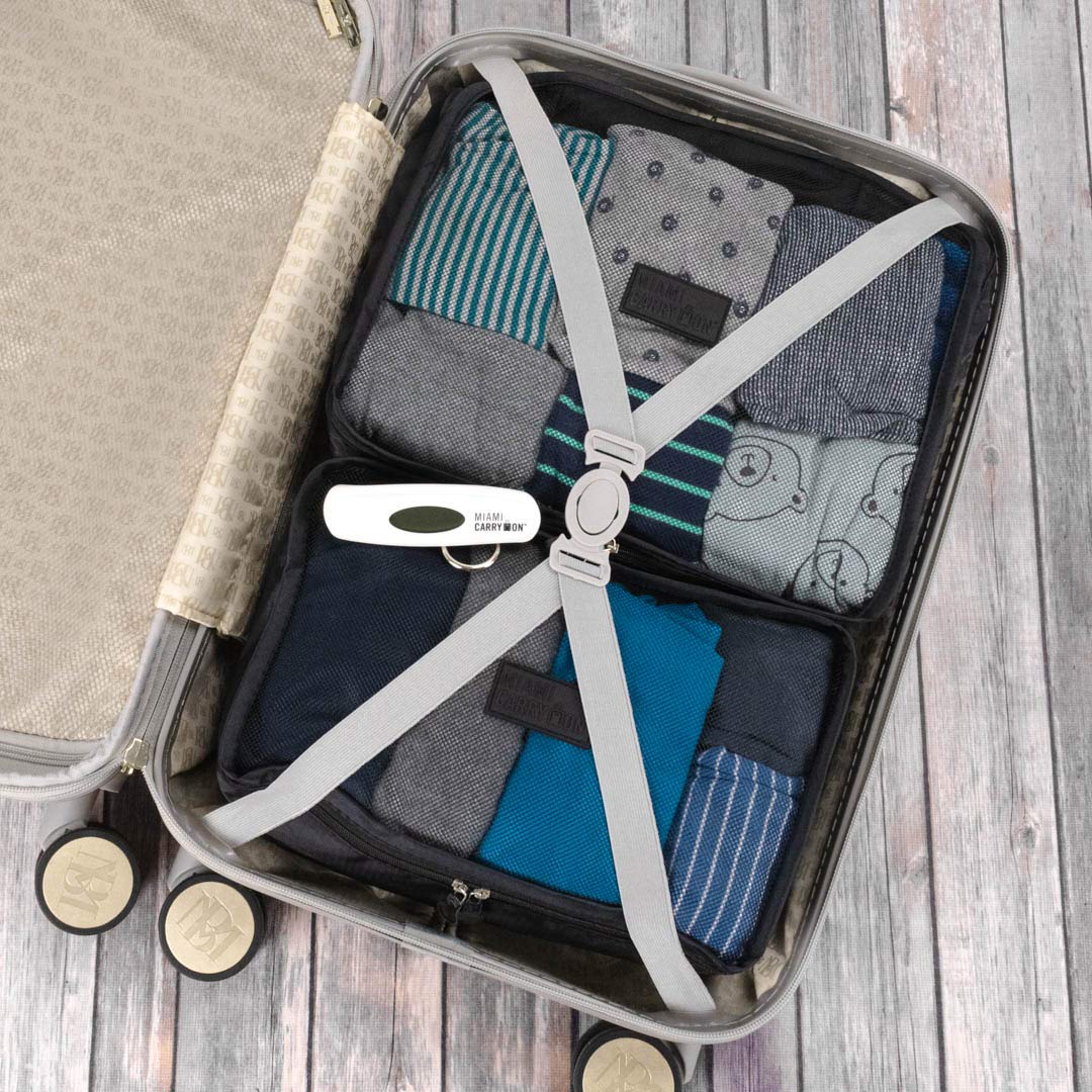 6-Piece Packing Cubes Set for Travel - Black Luggage Organizer for Suitcase & Backpack - Perfect for Business Trips, Vacations & Weekend Getaways