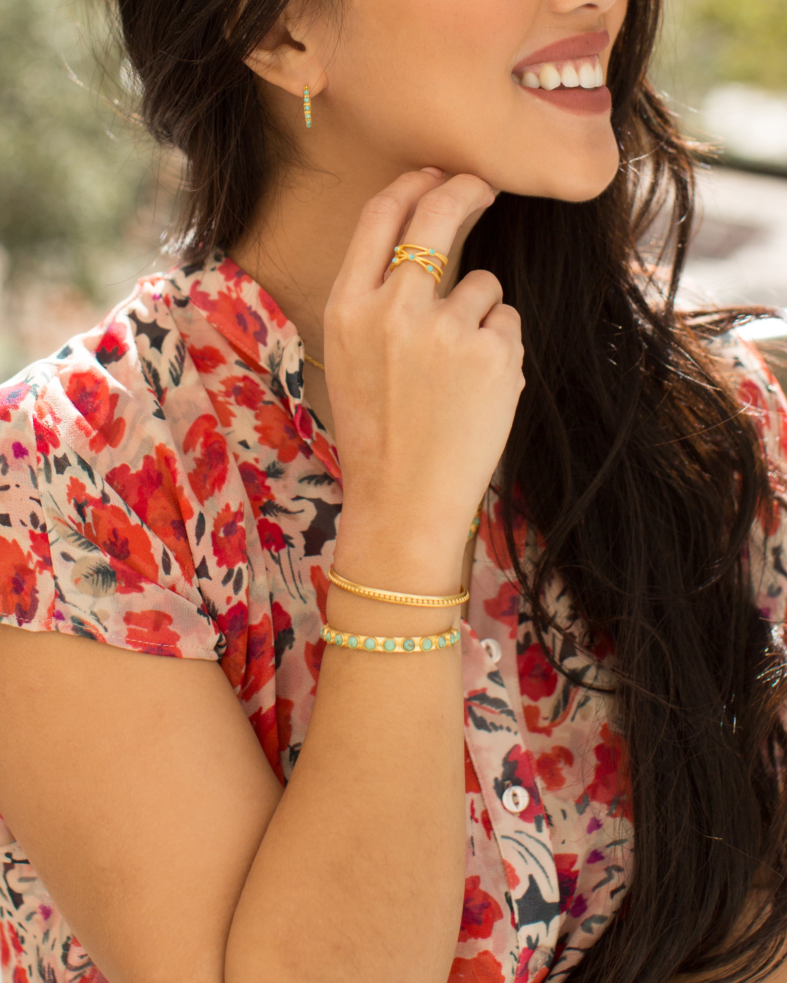 Trendy Studded Bangle Bracelet for Women - Fashion Jewelry Accessory for Parties, Dating & Everyday Wear