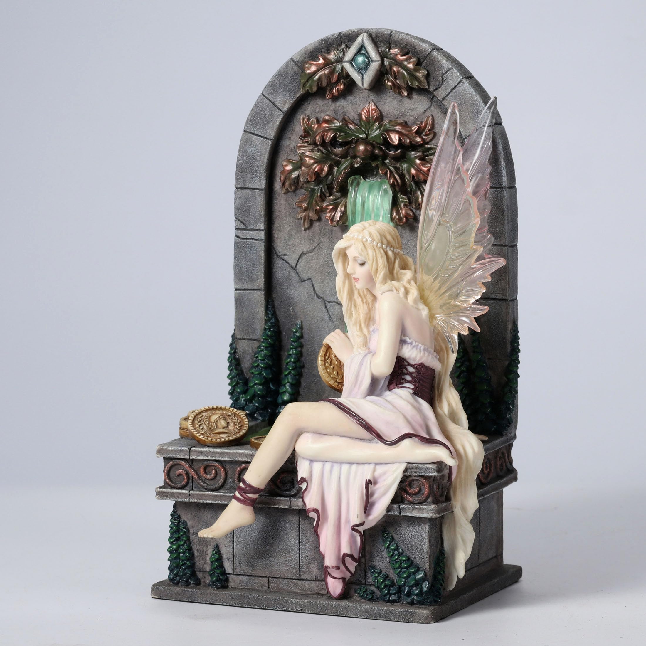 Veronese Design Fairy Wishing Well LED Fountain Sculpture - Selina Fenech Inspired Home Decor for Garden, Yard & Indoor Display | Magical Gift for Fantasy Lovers