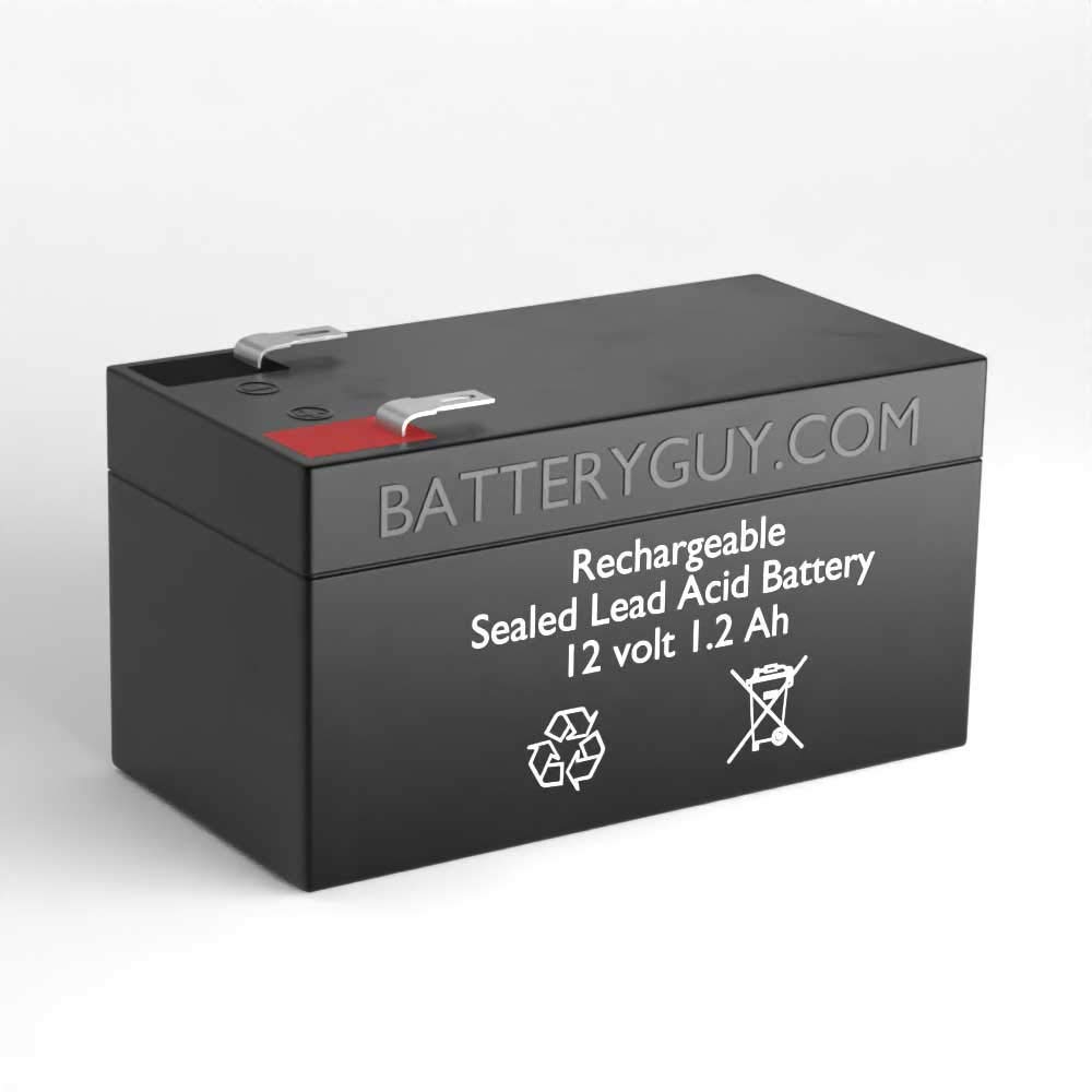 12V 1.2Ah SLA Replacement Battery (2-Pack) - Rechargeable Sealed Lead Acid Battery for UPS, Emergency Lights, Security Systems & Backup Power