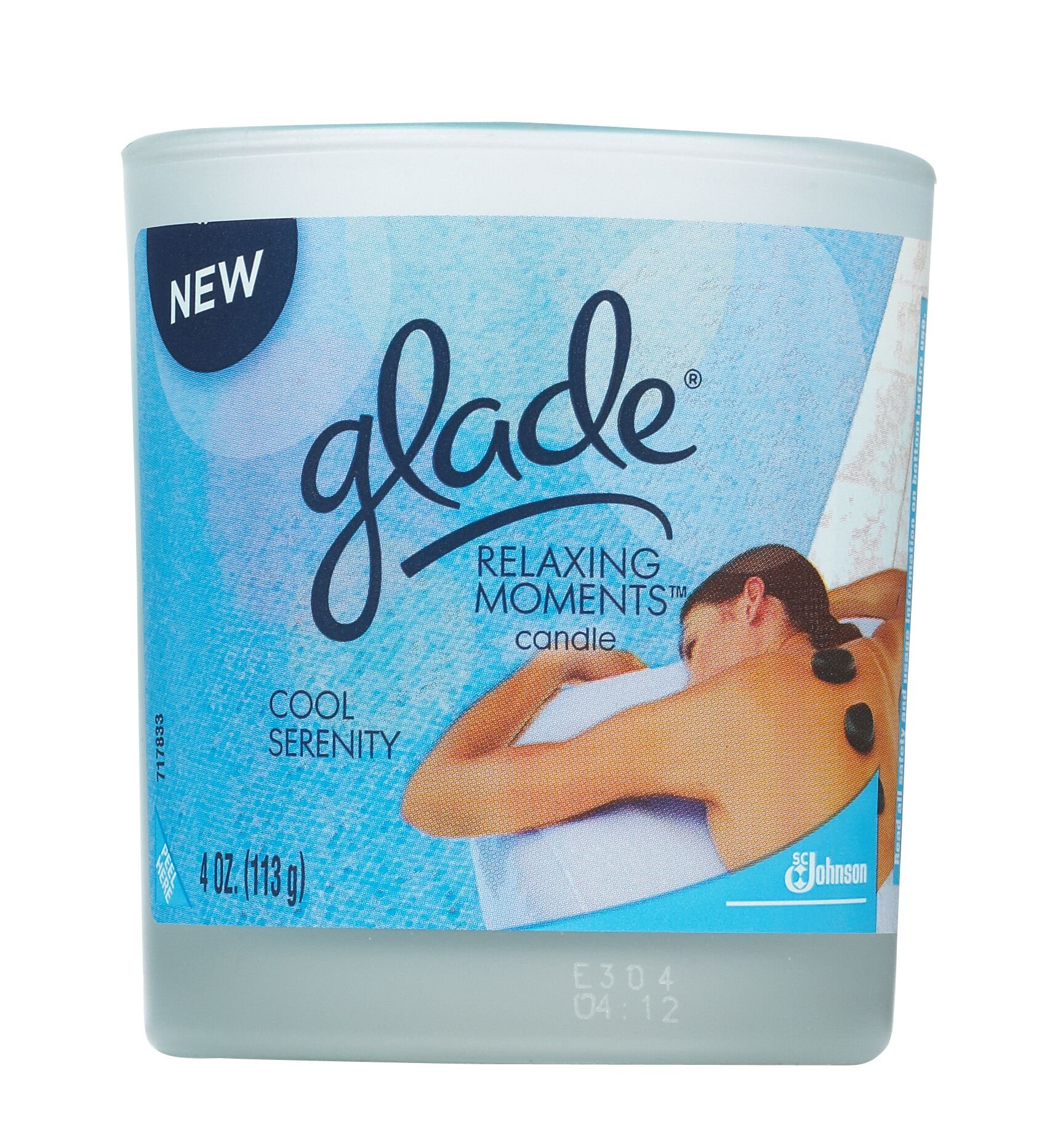 Glade Relaxing Moments Scented Candle - Cool Serenity Fragrance, 4 oz Jar (Pack of 12) for Home, Spa, Yoga & Meditation Room Aromatherapy