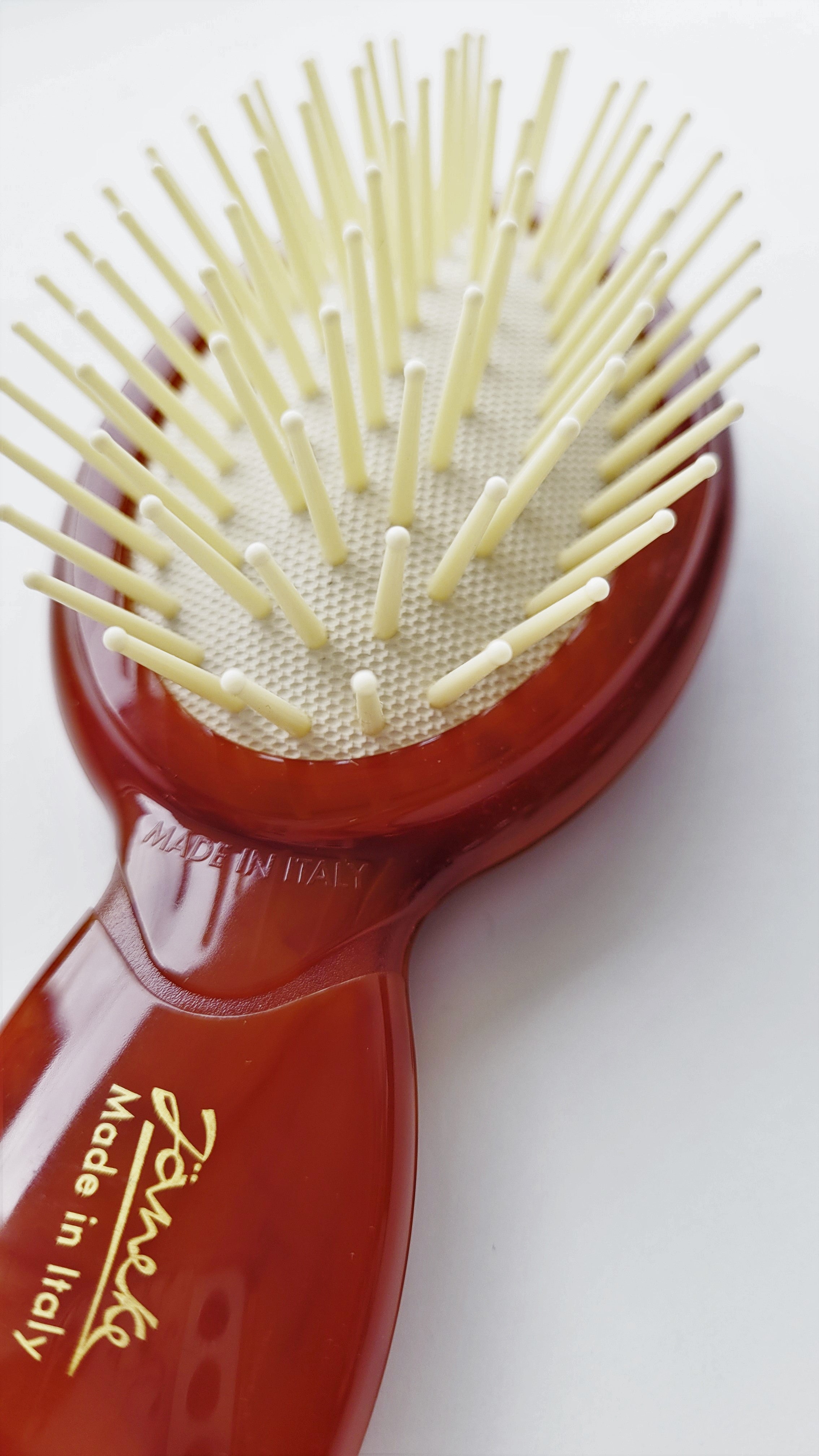 Janeke Professional Pneumatic Brush with Soft Nylon Bristles - Small Size for Salon & Home Hair Styling