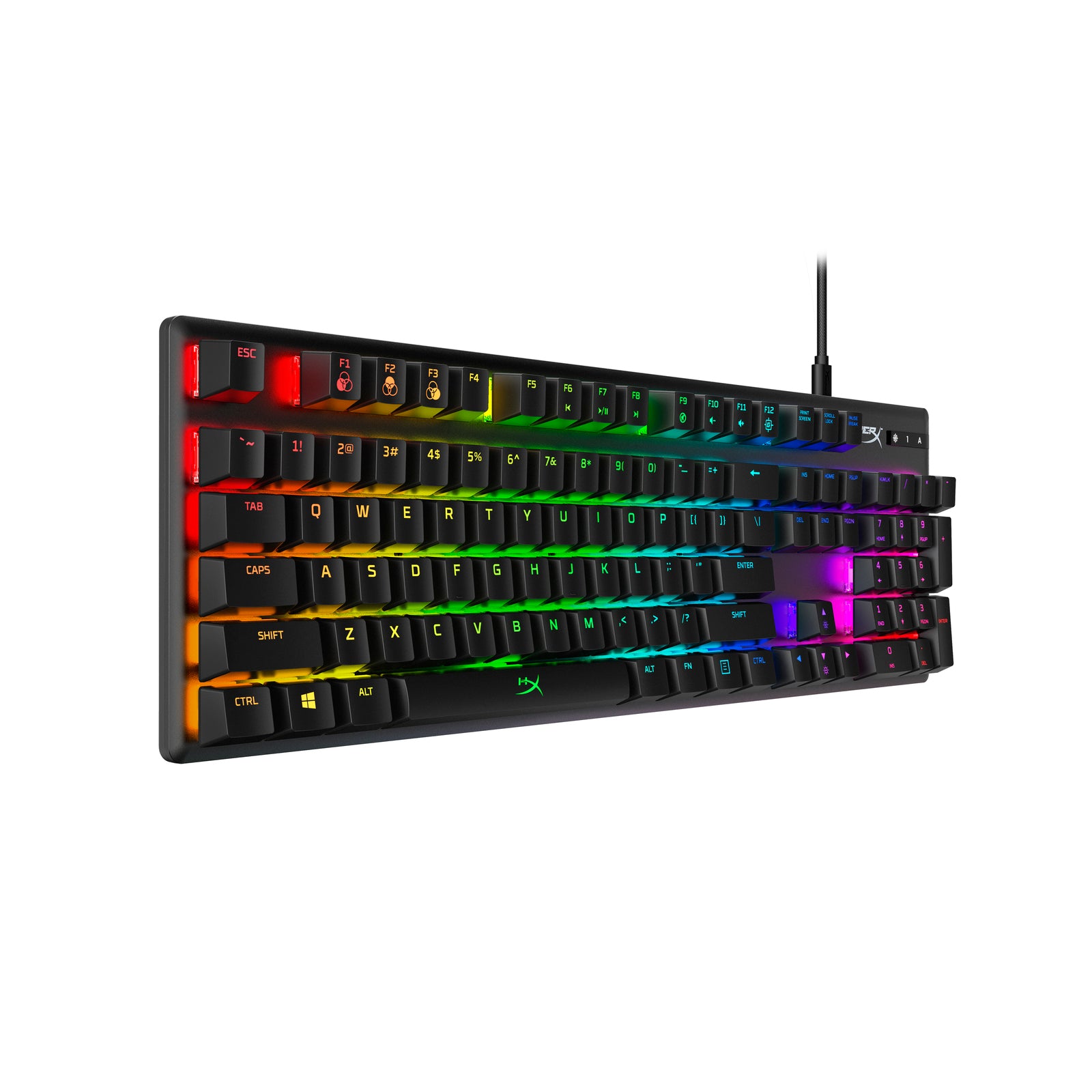 HyperX Alloy Origins Mechanical Gaming Keyboard - RGB Backlit, 60% Compact Design, Durable Switches for PC Gamers - Perfect for FPS, MOBA & Esports Gaming