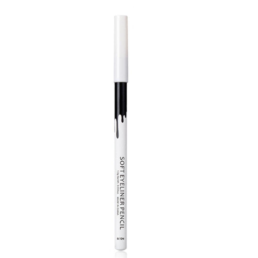 Long Lasting Waterproof Eyeliner Pencil - Korean Eye Pigment for Women, Smudge Proof & Easy to Apply, Perfect for Everyday Makeup & Party Looks | White Cosmetics Pen Eyeliner for Natural or Dramatic Eye Styles