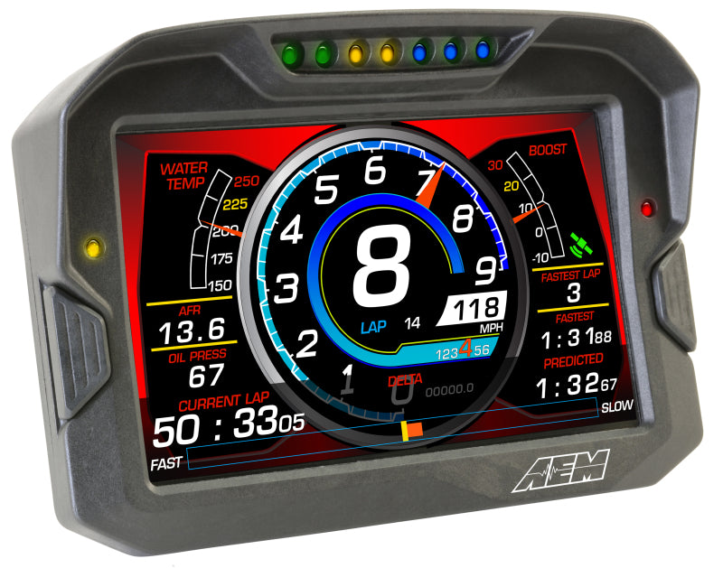 AEM CD 7 Non-Logging Race Dash Carbon Fiber Digital Display with CAN Input - Perfect for Motorsports, Track Days & Performance Tuning