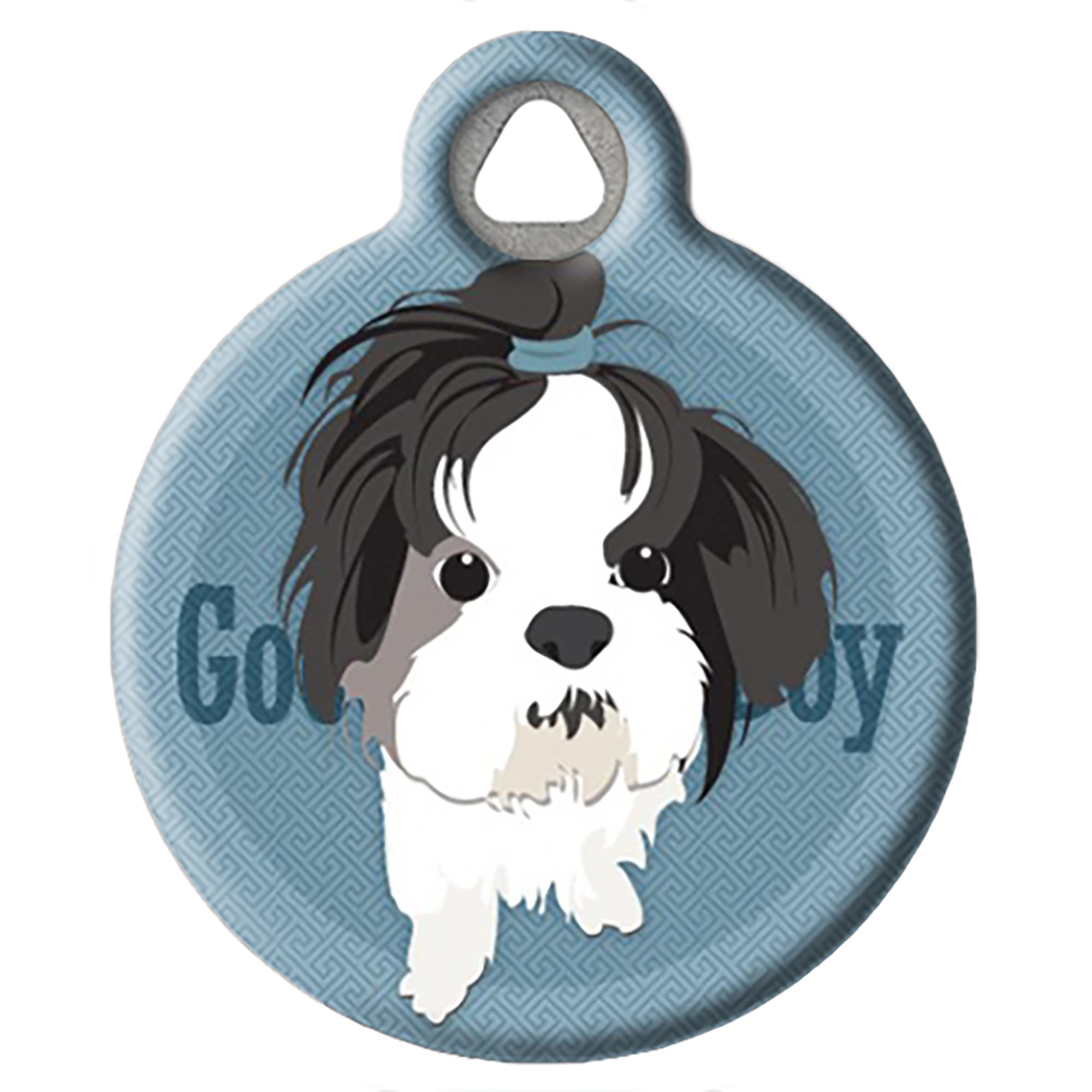 Custom Engraved Shih Tzu Dog Tag - Personalized Large Pet ID Tag for Dogs & Cats | Perfect for Collars, Travel & Safety Identification