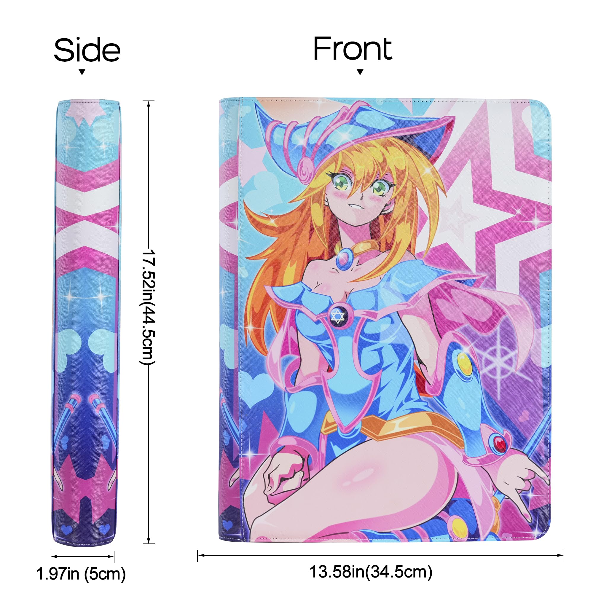 DRZERUI Premium 1000+ Pocket Trading Card Binder - Ringless 16-Pocket Album for Yu-Gi-Oh, Magic, and Standard Size Cards | Durable Storage for Collectors, Tournaments & Game Nights