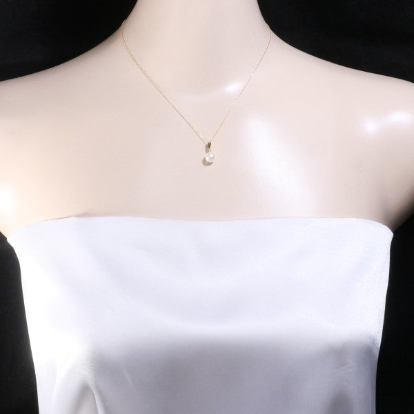 18K Yellow Gold Pearl Necklace for Women - Elegant Cultured Pearl Jewelry Gift for Brides, Anniversaries & Special Occasions
