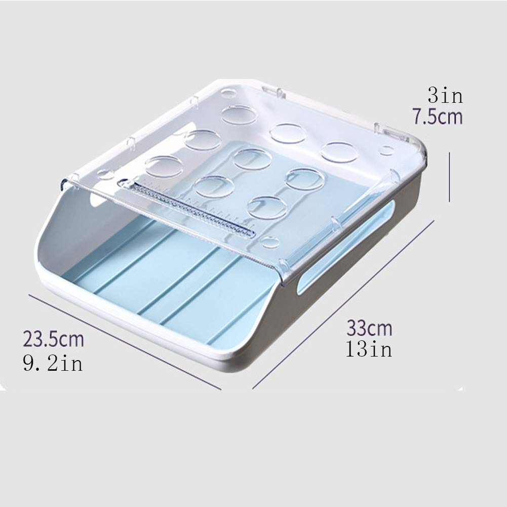 21-Grid Auto-Scrolling Refrigerator Egg Holder - Stackable Anti-Slip Clear Plastic Deviled Egg Storage Tray | Perfect for Kitchen Organization, Easter Decor & Party Serving