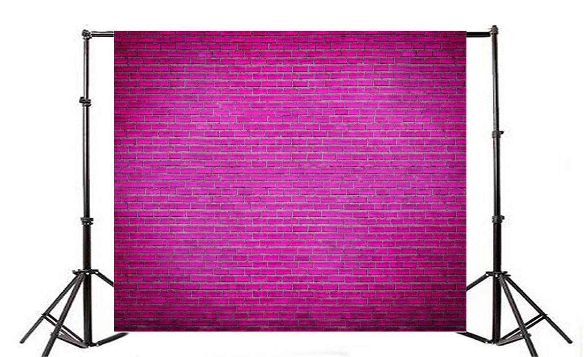 Leyiyi Pink Vintage Grunge Brick Wall Photography Backdrop 6x4ft - Hip Hop Portrait Studio Background for Boys, Girls, Children & Baby Photos - Perfect for Birthday Parties, Carnivals, and Professional Studio Shoots