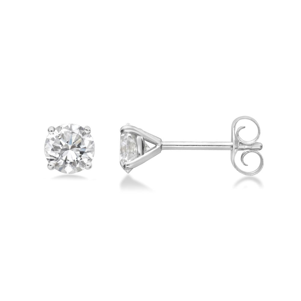 Lab Grown Diamond Stud Earrings 0.50 Carat in 14K Gold - Elegant & Ethical Jewelry for Women, Perfect for Weddings, Anniversaries & Everyday Wear