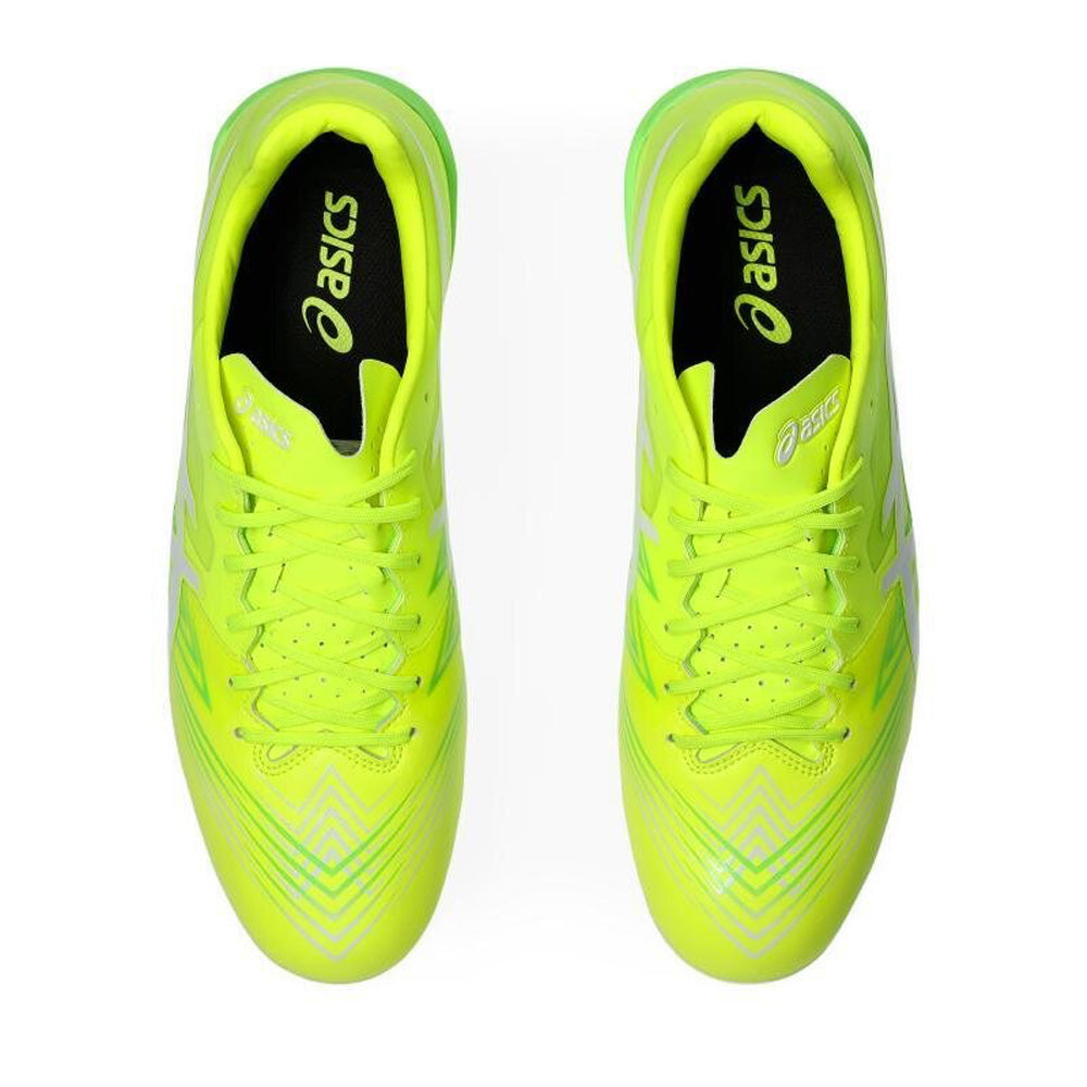 ASICS Swift Strike FG Soccer Cleats for Men - Lightweight Football Shoes with Enhanced Traction (Safety Yellow/White) - Perfect for Turf Matches & Training Sessions