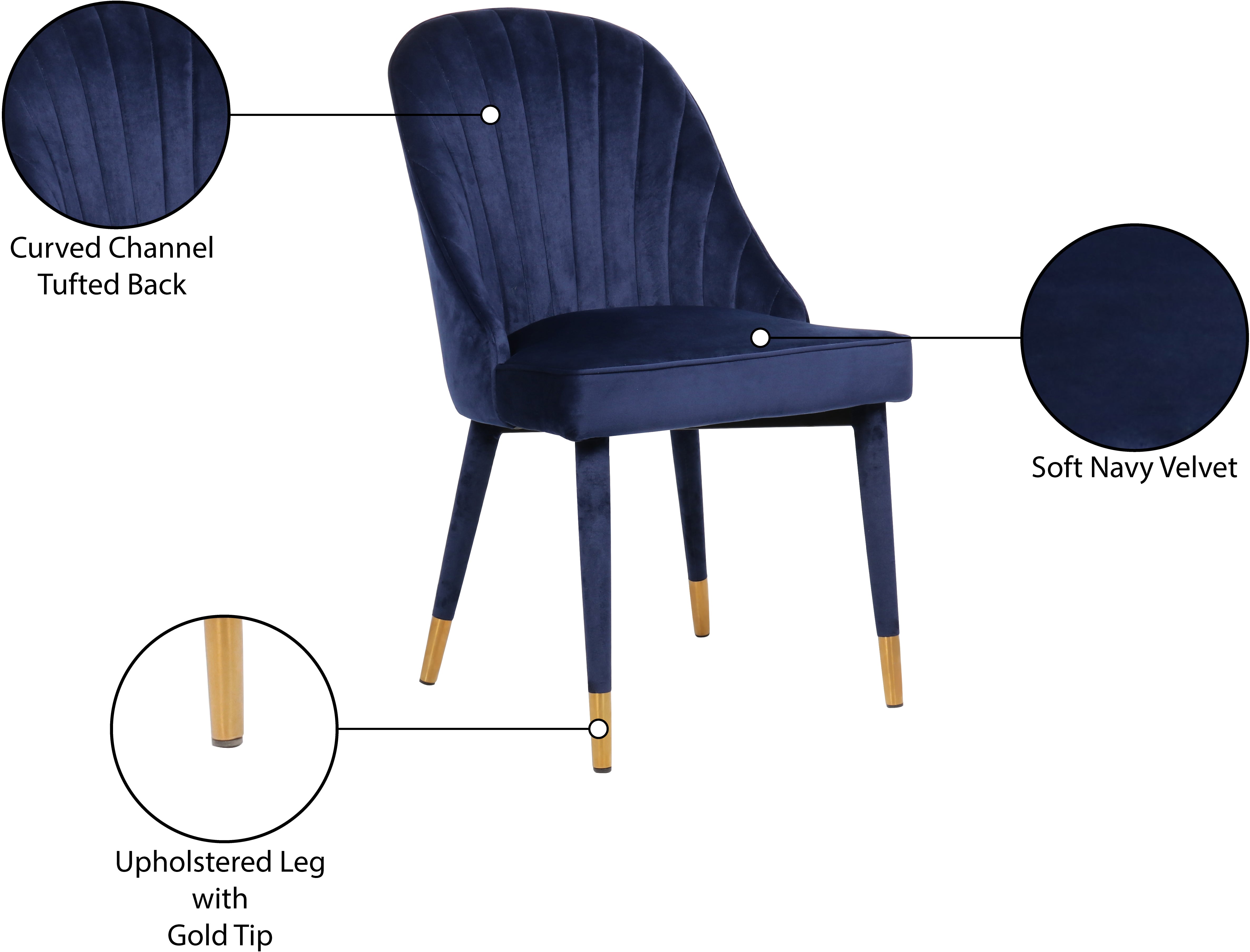 Luxury Belle Velvet Dining Chairs - Soft Upholstered Modern Accent Chairs for Dining Room, Kitchen, or Office - Elegant Home Decor & Comfortable Seating Solution