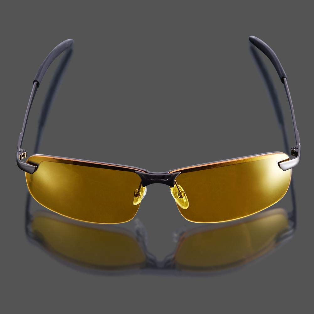 Men's Polarized Night Driving Glasses - Anti-Reflective Safety Sunglasses for Sports & Night Vision - Perfect for Night Driving, Cycling, and Outdoor Activities