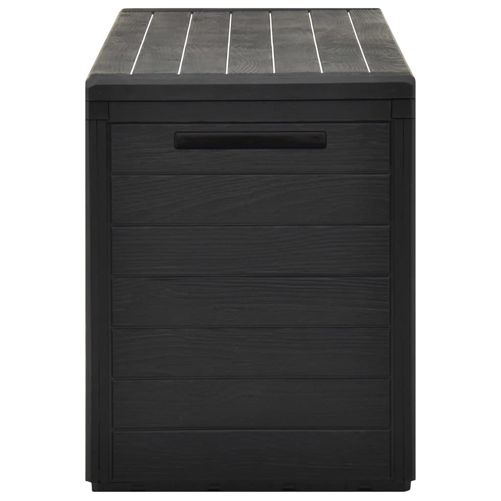 Waterproof Deck Storage Box 45.7x17.3x21.7 Inch - Outdoor Organizer for Patio Furniture Cushions, Garden Tools & Pool Accessories - Durable Anthracite Storage Container with Lockable Lid | Perfect for Backyard, Porch & Garage Organization