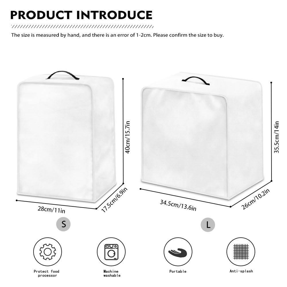 GLENLCWE White & Pink Music Note Coffee Maker Cover with Handle - Foldable Dust Protection Cover for Most Standard Coffee Machines | Perfect for Kitchen, Office, and Dorm Use
