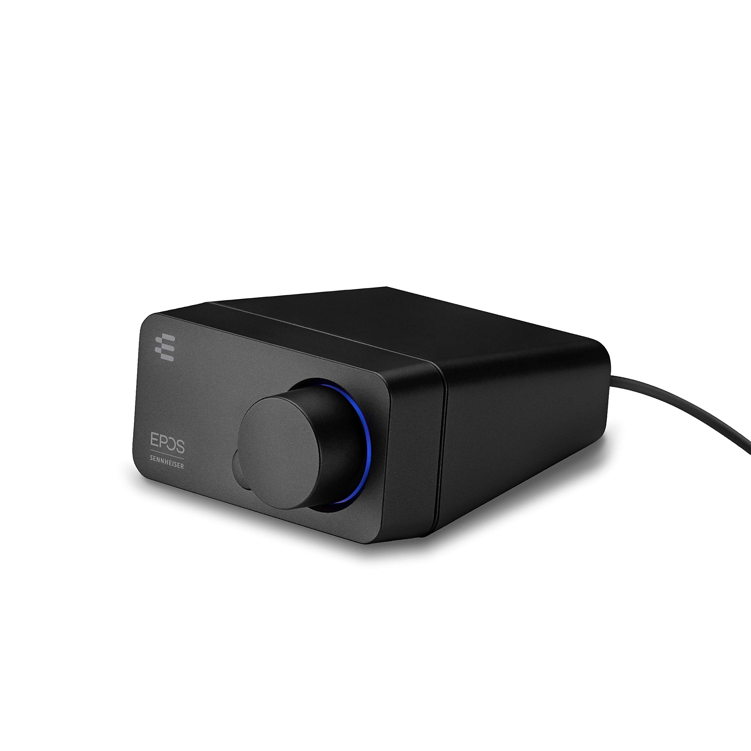 EPOS GSX 300 USB External Sound Card for PC & Laptop - 7.1 Surround Sound & High Resolution Stereo Audio - LED Volume Control with Customizable Smart Button - Compatible with Windows 10 - Perfect for Gaming, Streaming & Music Production (Black)