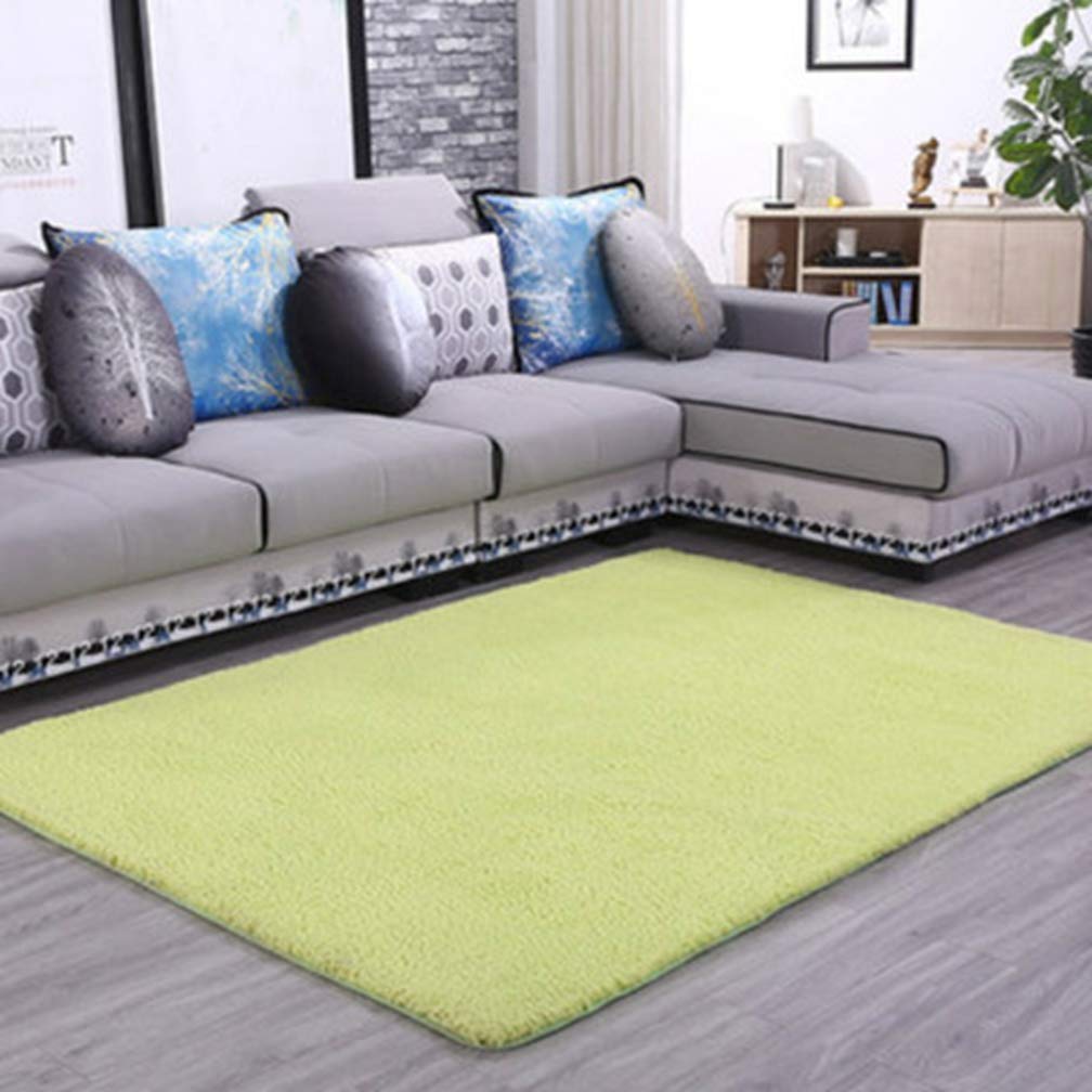 Premium Soft Shag Area Rug - 6.5'x8.5' Rectangular Plush Carpet for Living Room, Bedroom & Nursery | Non-Slip Indoor/Outdoor Home Decor in Modern Green | Perfect for Cozy Spaces, Kids' Rooms & High-Traffic Areas