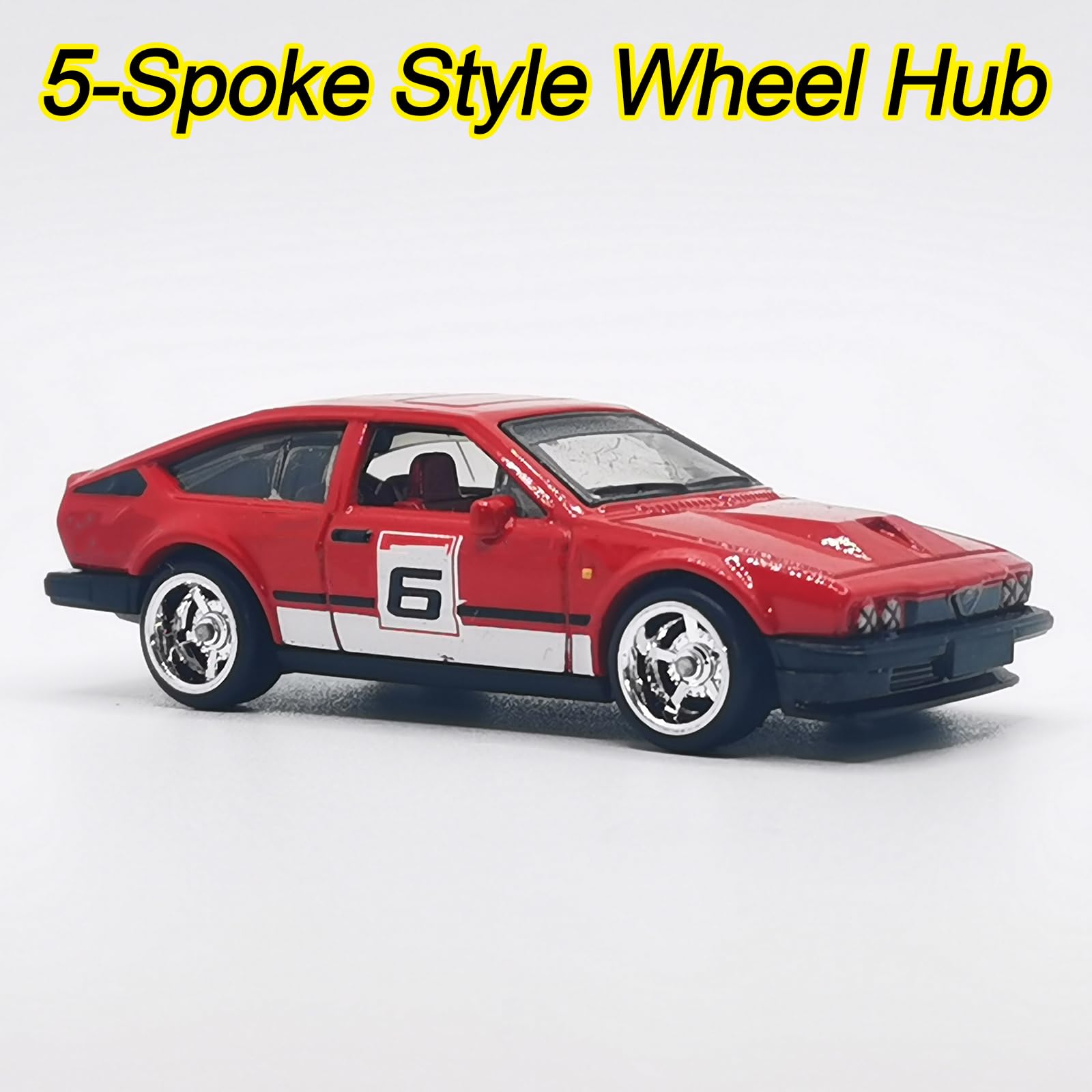 1/64 Scale Wheels and Tires Kit - 16 Set Chrome Plated Silver Alloy Rims with Rubber Tires for Diecast Model Cars - Perfect for Customizing 1/64 Scale Car Collections, Display Cases, and Diorama Scenes