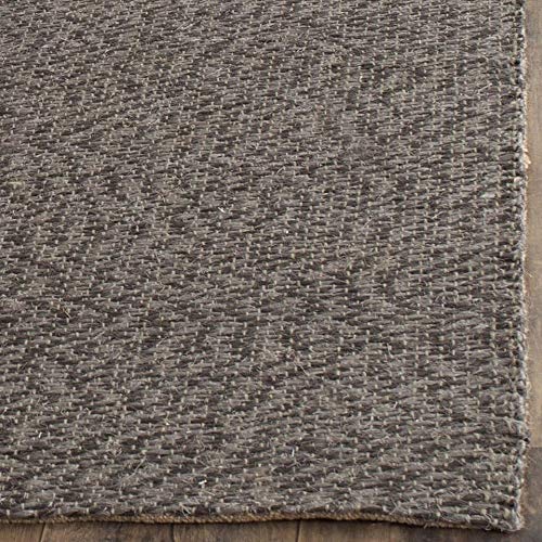 SAFAVIEH Natural Fiber Collection 6'x6' Square Grey Handmade Premium Jute Area Rug - Soft & Durable for Living Room, Bedroom, or Office Decor