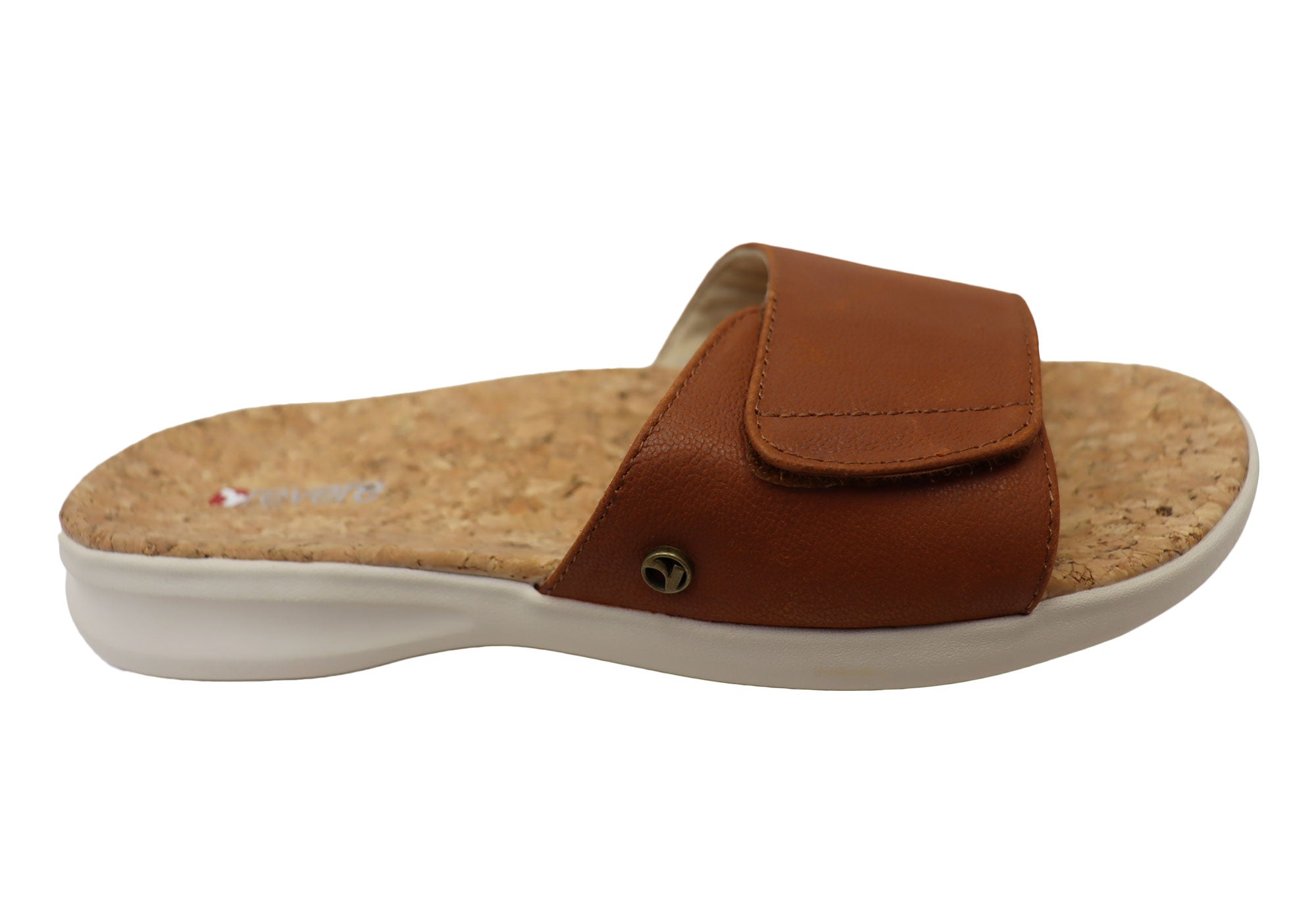 Revere Macau Women's Comfortable Leather Slides Sandals - Casual Summer Shoes for Beach, Pool & Home Wear