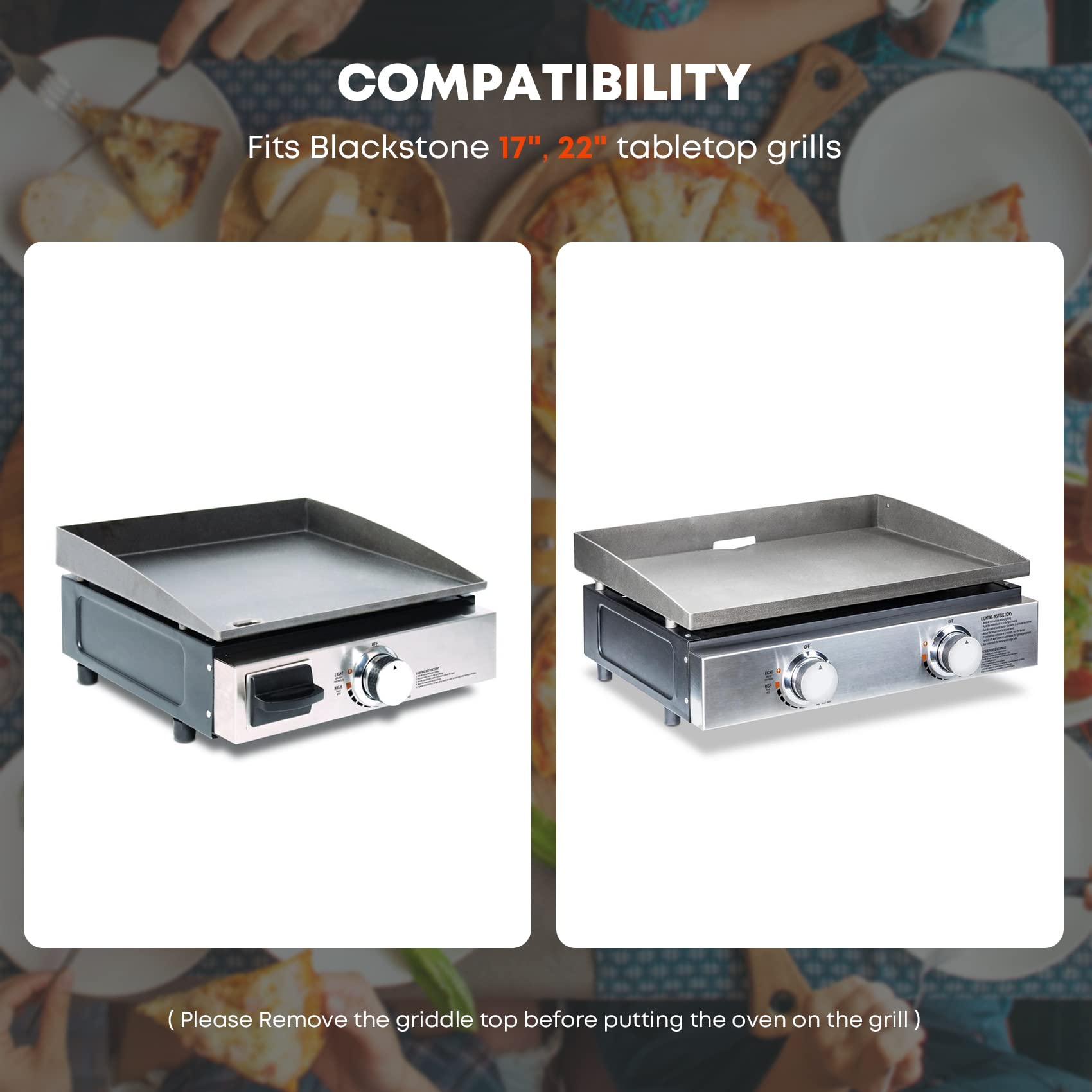 Stanbroil Portable Outdoor Pizza Oven for Blackstone 17